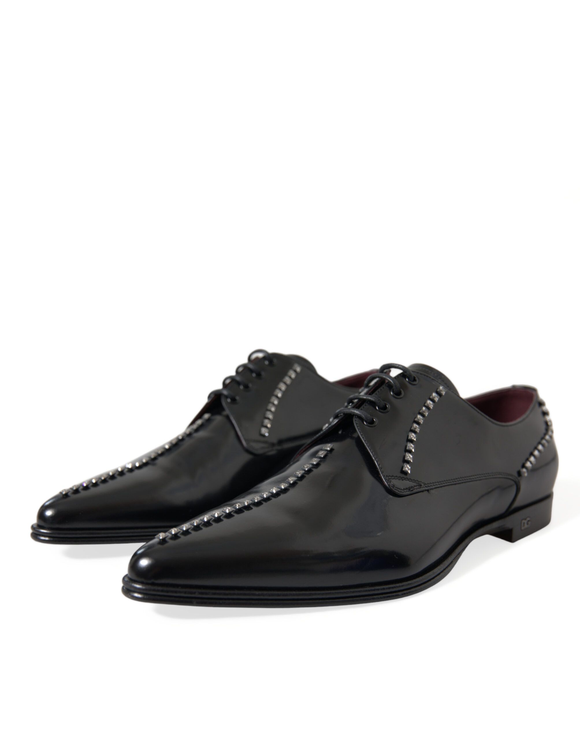 Leather Crystal Dress Formal Men's Shoes - Dolce & Gabbana - Modalova