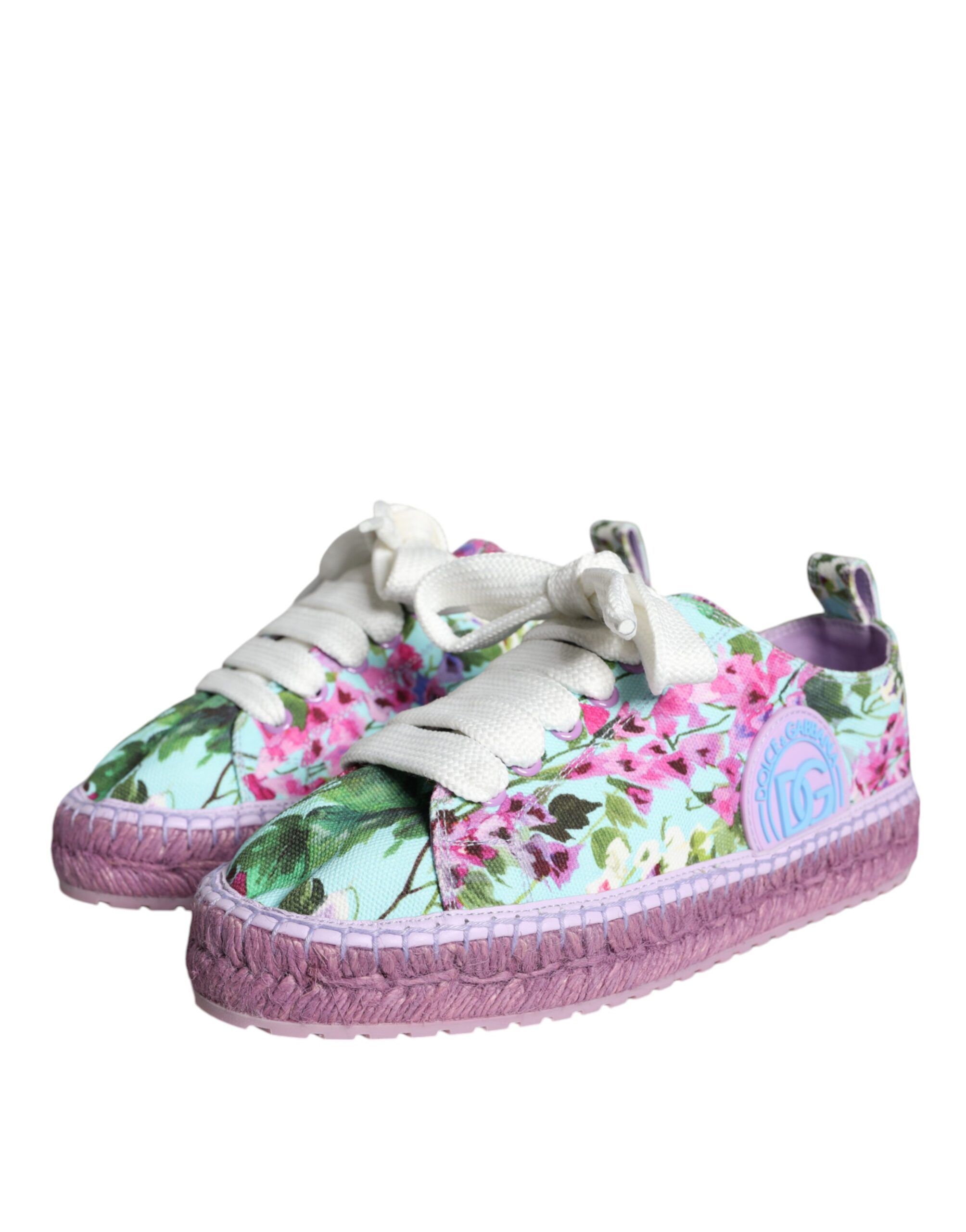 Canvas Floral Espadrilles Sneakers Women's Shoes (Pre-Owned) - Dolce & Gabbana - Modalova