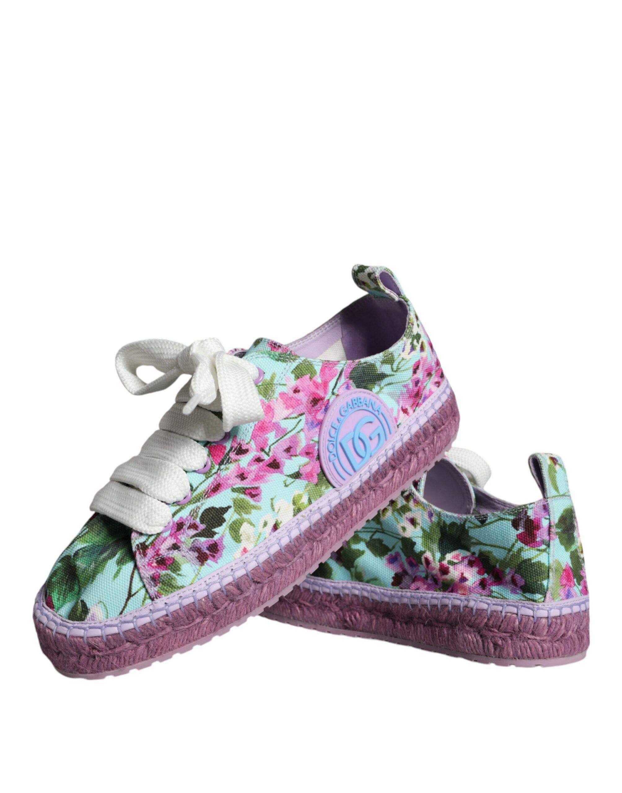 Canvas Floral Espadrilles Sneakers Women's Shoes (Pre-Owned) - Dolce & Gabbana - Modalova