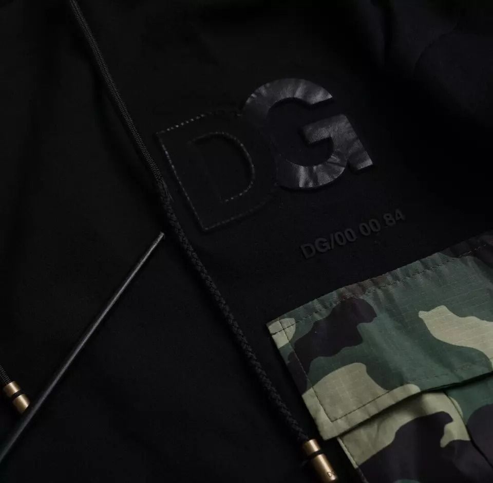 Camouflage Hooded Sweatshirt Men's Sweater (Pre-Owned) - Dolce & Gabbana - Modalova