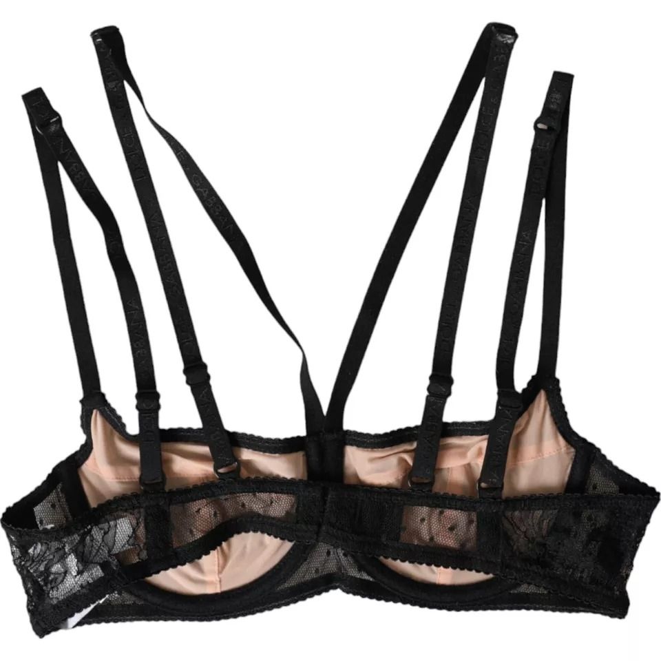 Floral Lace Nylon Balconcino Bra Women's Underwear - Dolce & Gabbana - Modalova