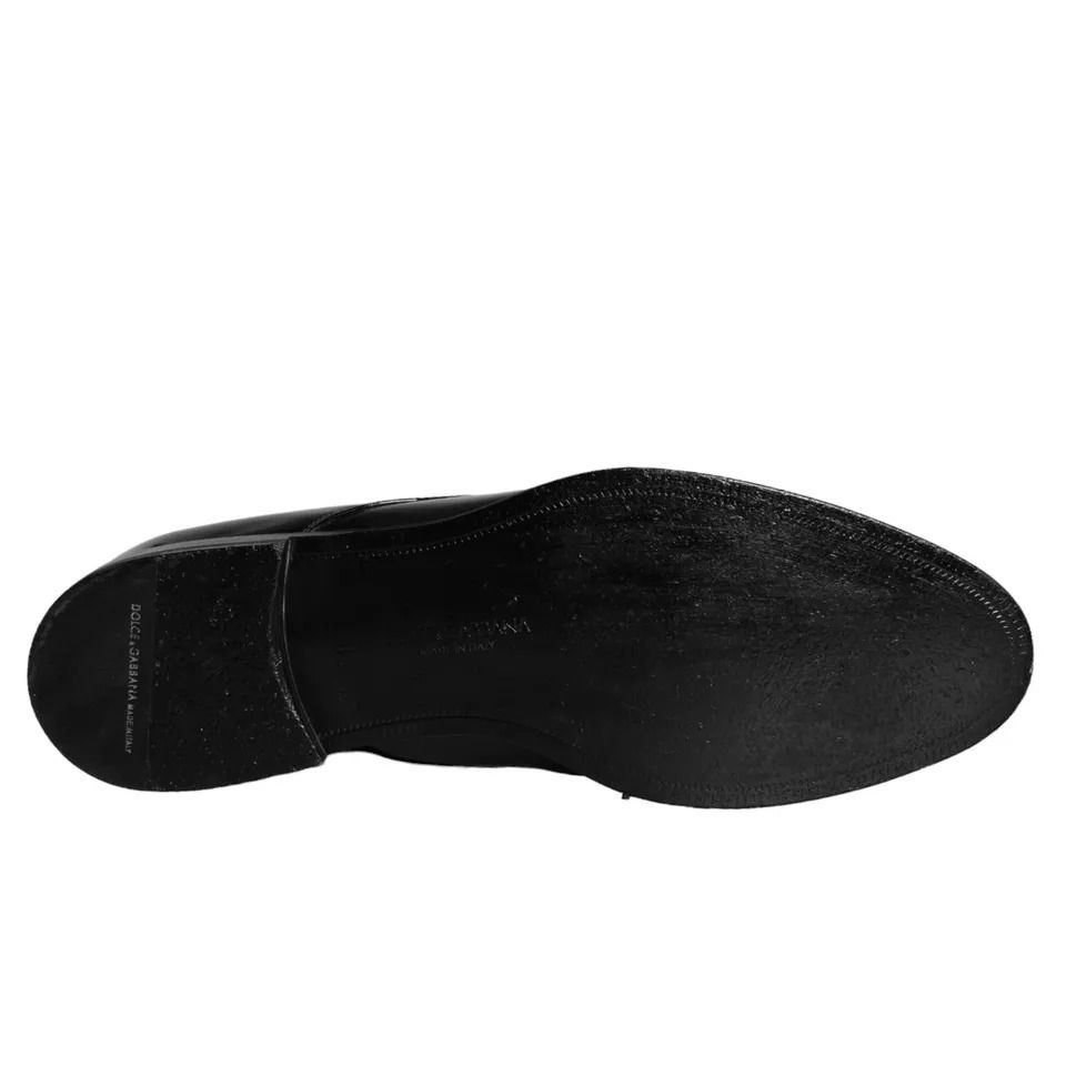Calfskin Leather Derby Men Dress Men's Shoes (Pre-Owned) - Dolce & Gabbana - Modalova