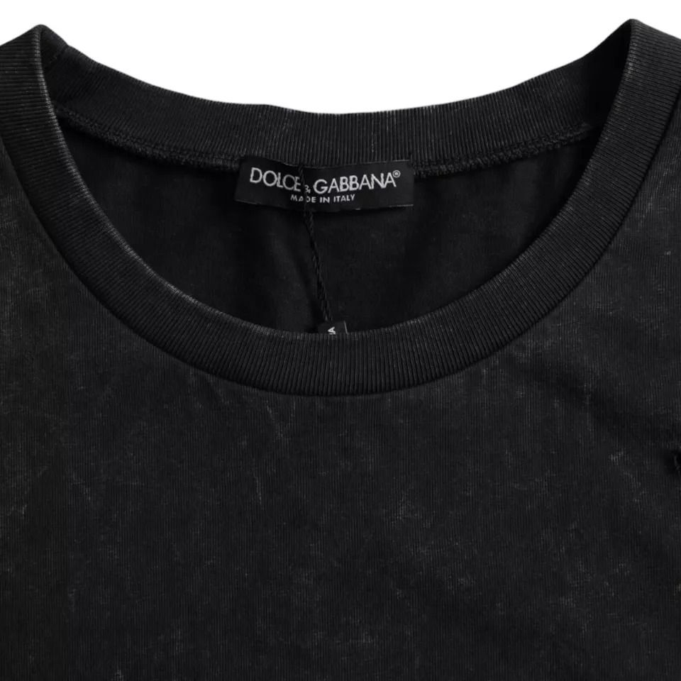 Graphic Print Cotton Crew Neck Men's T-shirt - Dolce & Gabbana - Modalova