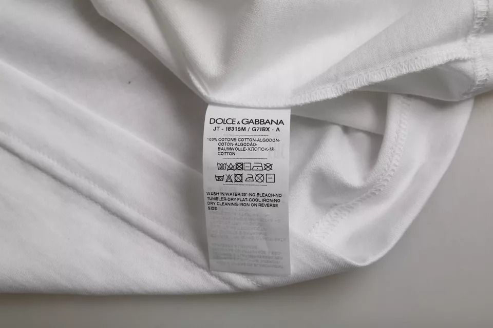 Cotton Round Neck Short Sleeves Men's T-shirt - Dolce & Gabbana - Modalova