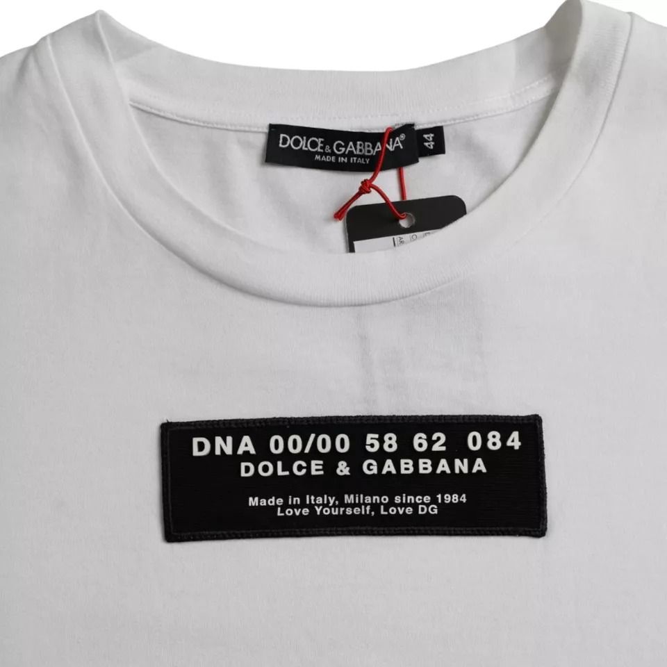 Cotton DG Applique Men Casual Men's T-shirt - Dolce & Gabbana - Modalova