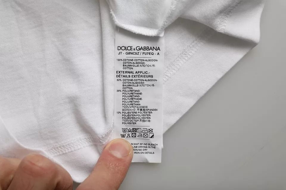 Cotton DG Applique Men Casual Men's T-shirt - Dolce & Gabbana - Modalova