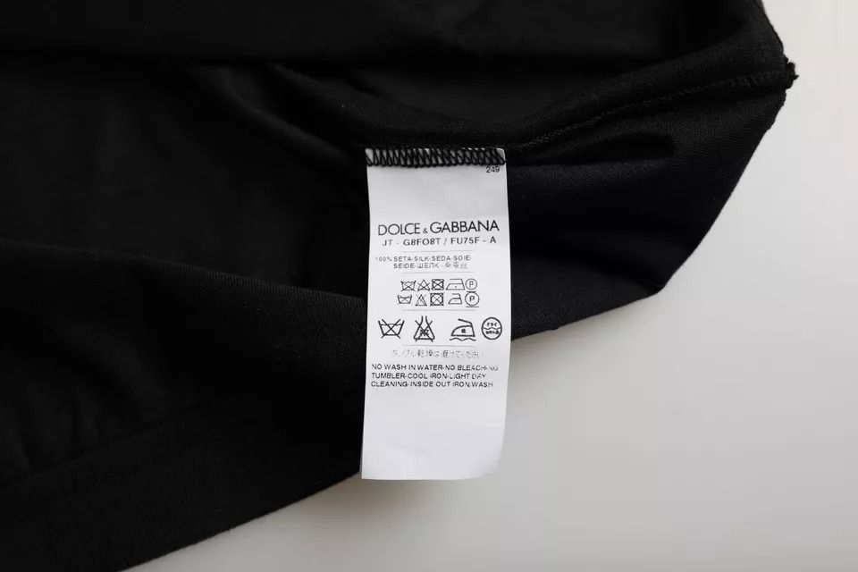 Silk Round Neck Short Sleeve Men's T-shirt (Pre-Owned) - Dolce & Gabbana - Modalova