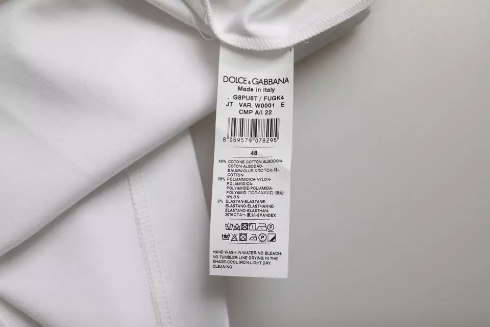 Cotton Round Neck Short Sleeve Men's T-shirt - Dolce & Gabbana - Modalova
