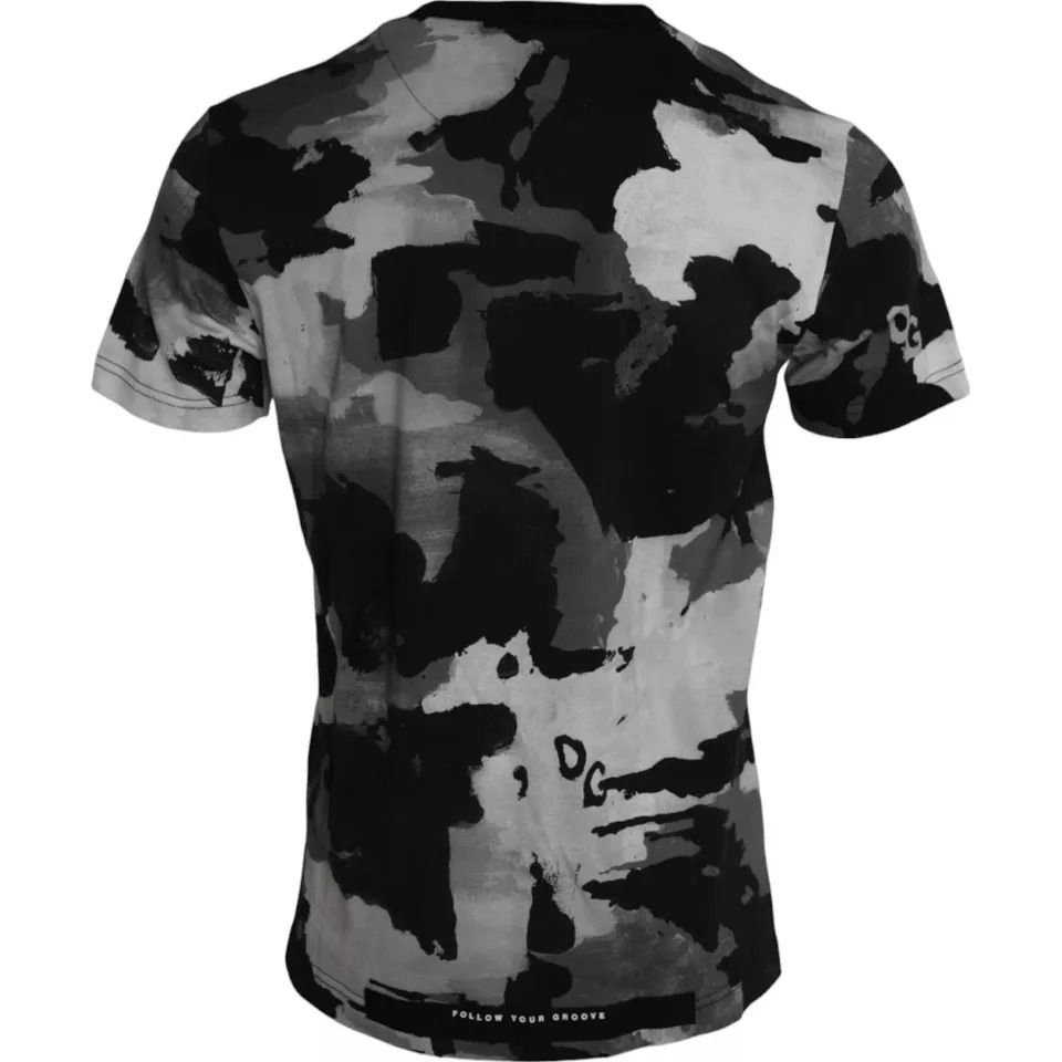 Camouflage Round Neck Men's T-shirt - Dolce & Gabbana - Modalova