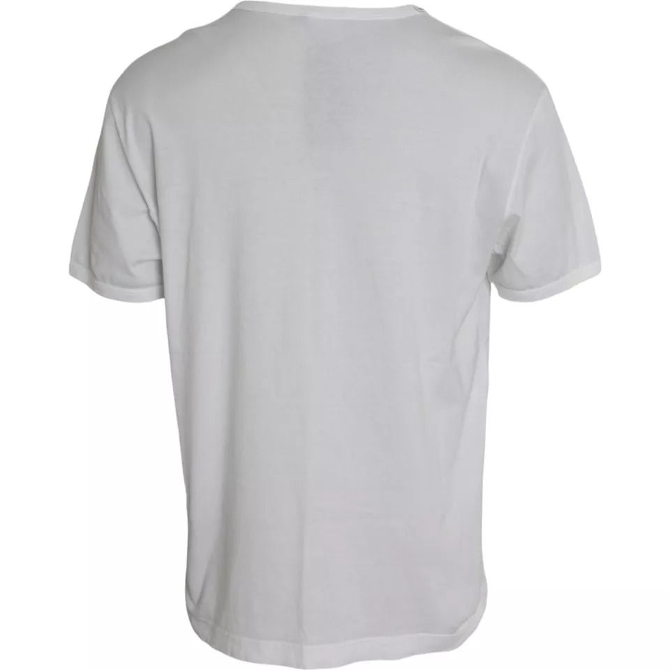 Logo Embossed Cotton Crewneck Men's T-shirt (Pre-Owned) - Dolce & Gabbana - Modalova