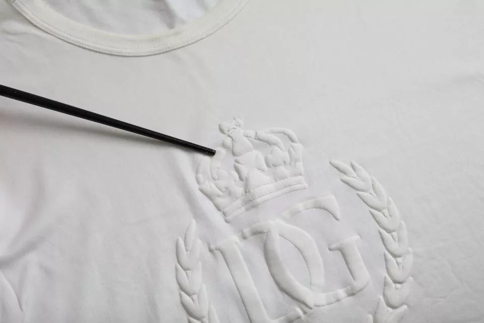 Logo Embossed Cotton Crewneck Men's T-shirt (Pre-Owned) - Dolce & Gabbana - Modalova