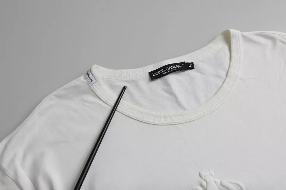 Logo Embossed Cotton Crewneck Men's T-shirt (Pre-Owned) - Dolce & Gabbana - Modalova