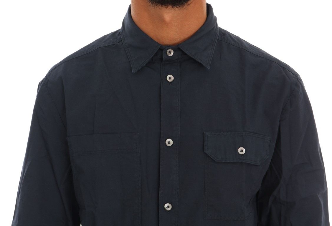 Casual Cotton Long Sleeve Men's Shirt - John Galliano - Modalova