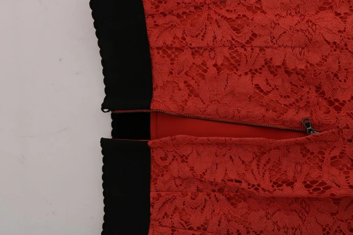 Macramé Lace Pencil Women's Skirt - Dolce & Gabbana - Modalova