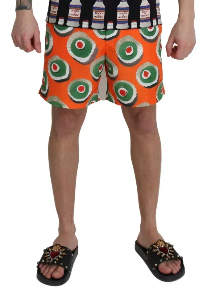 Cupcake Beachwear Shorts Men's Swimwear - Dolce & Gabbana - Modalova