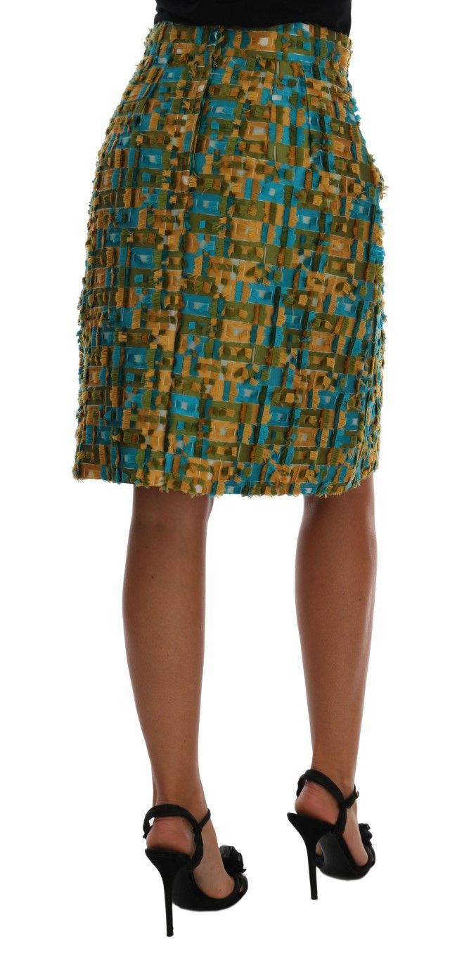 Jacquard Straight Pencil Women's Skirt - Dolce & Gabbana - Modalova