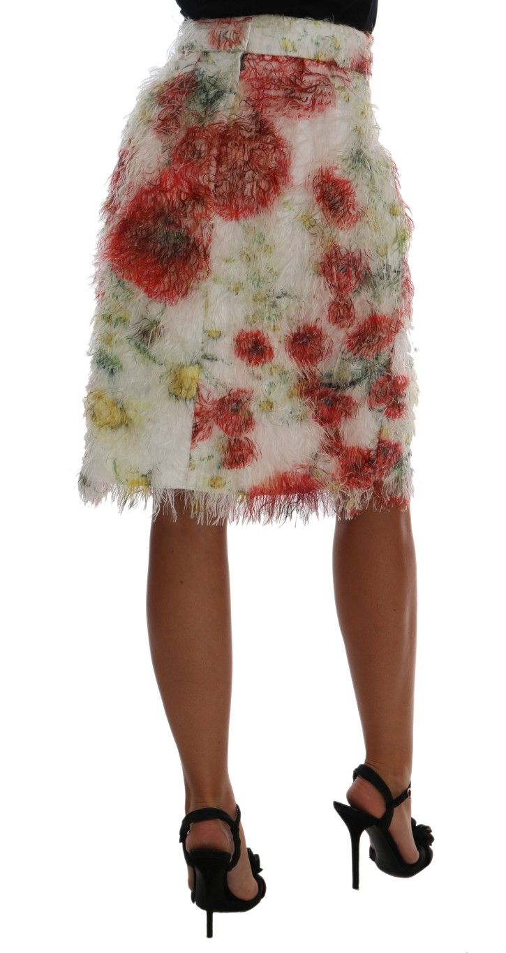 Floral Patterned Pencil Straight Women's Skirt - Dolce & Gabbana - Modalova