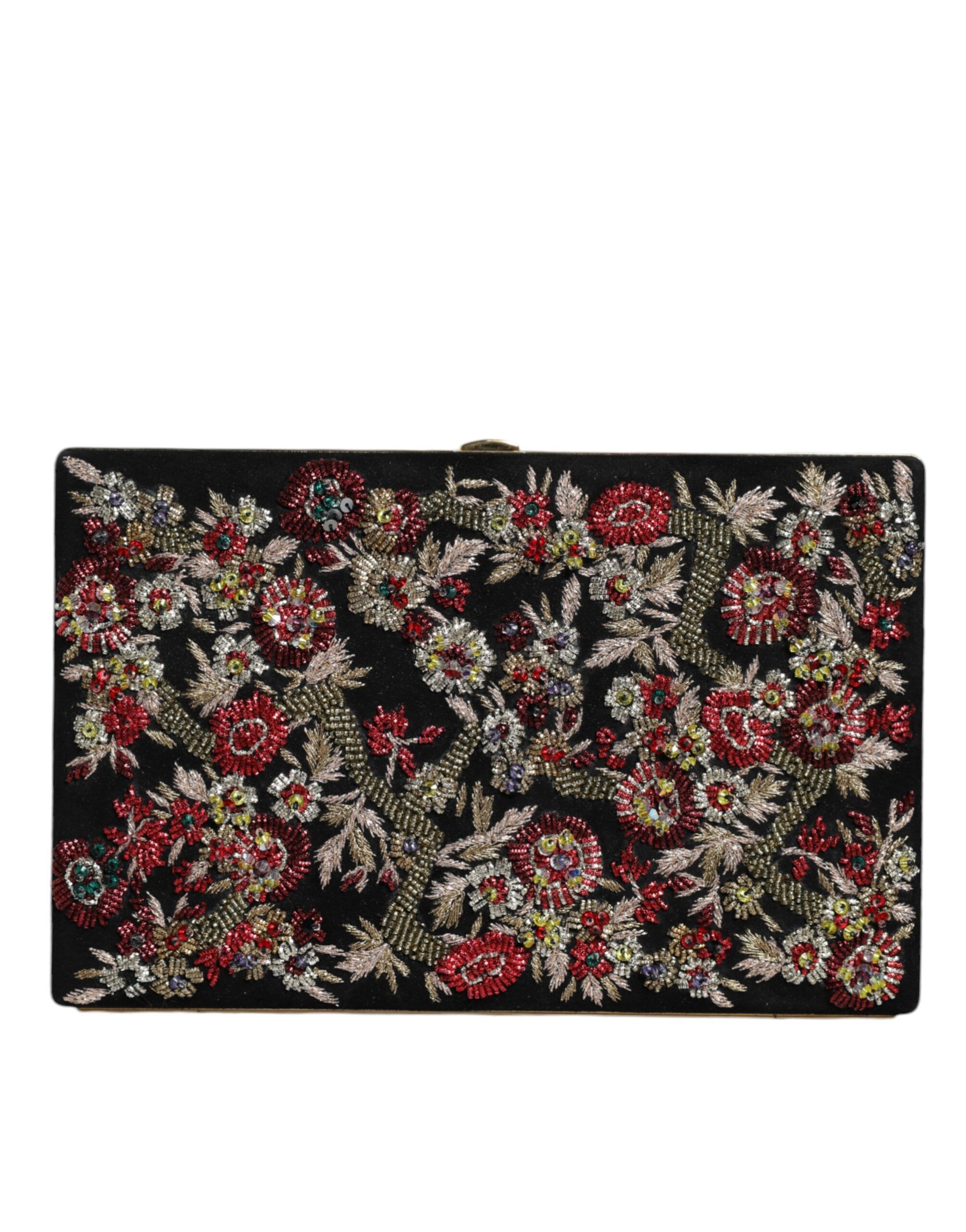 Floral Gold Frame Clutch Evening Purse Women's Bag - Dolce & Gabbana - Modalova