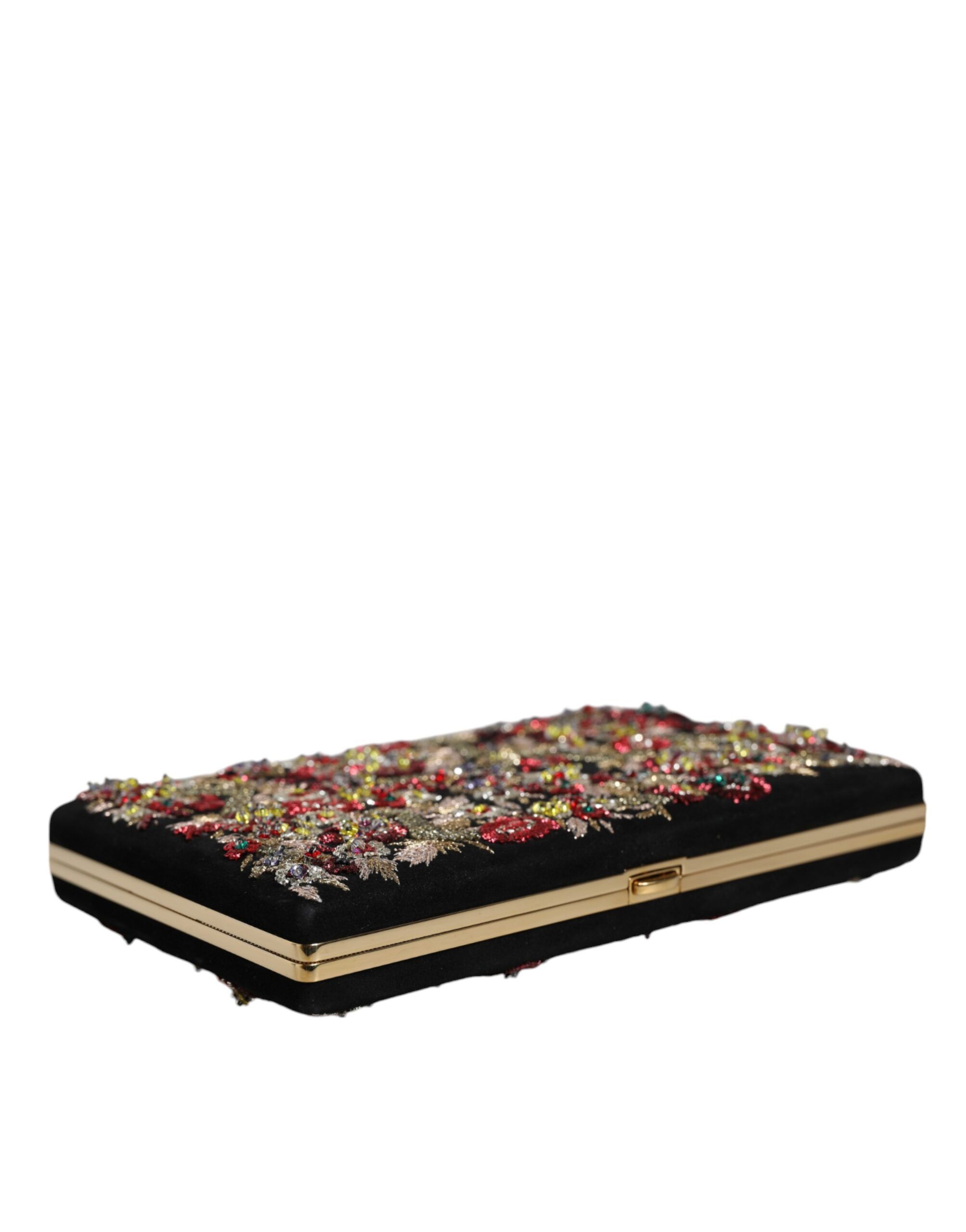 Floral Gold Frame Clutch Evening Purse Women's Bag - Dolce & Gabbana - Modalova