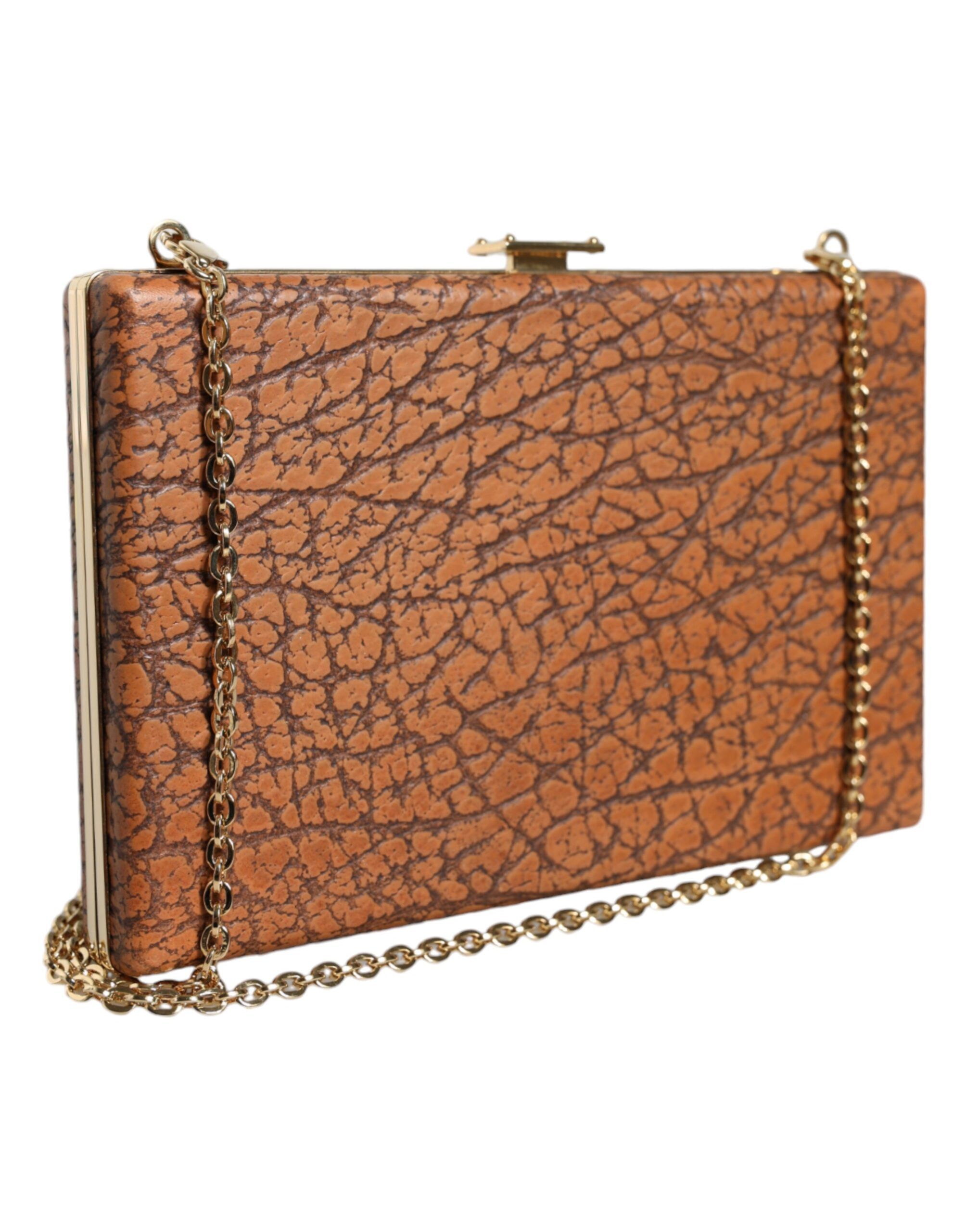 Leather Gold Frame Clutch Mini Crossbody Women's Bag - Dolce & Gabbana - Modalova