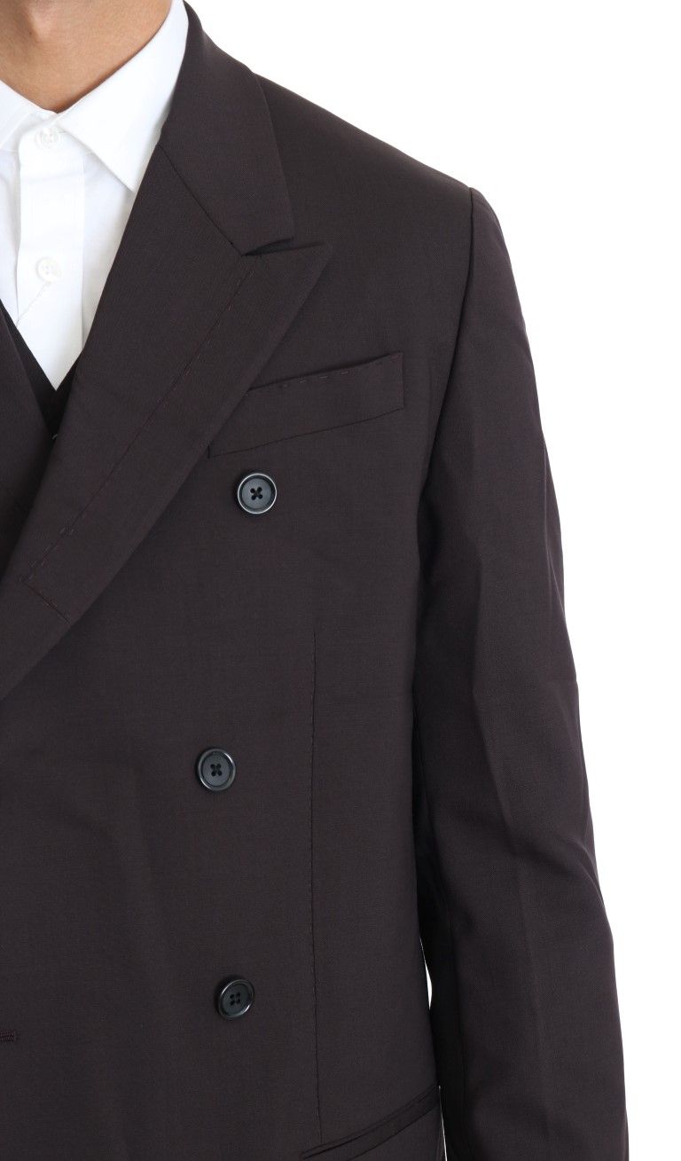 Wool Stretch Long 3 Piece Men's Suit - Dolce & Gabbana - Modalova