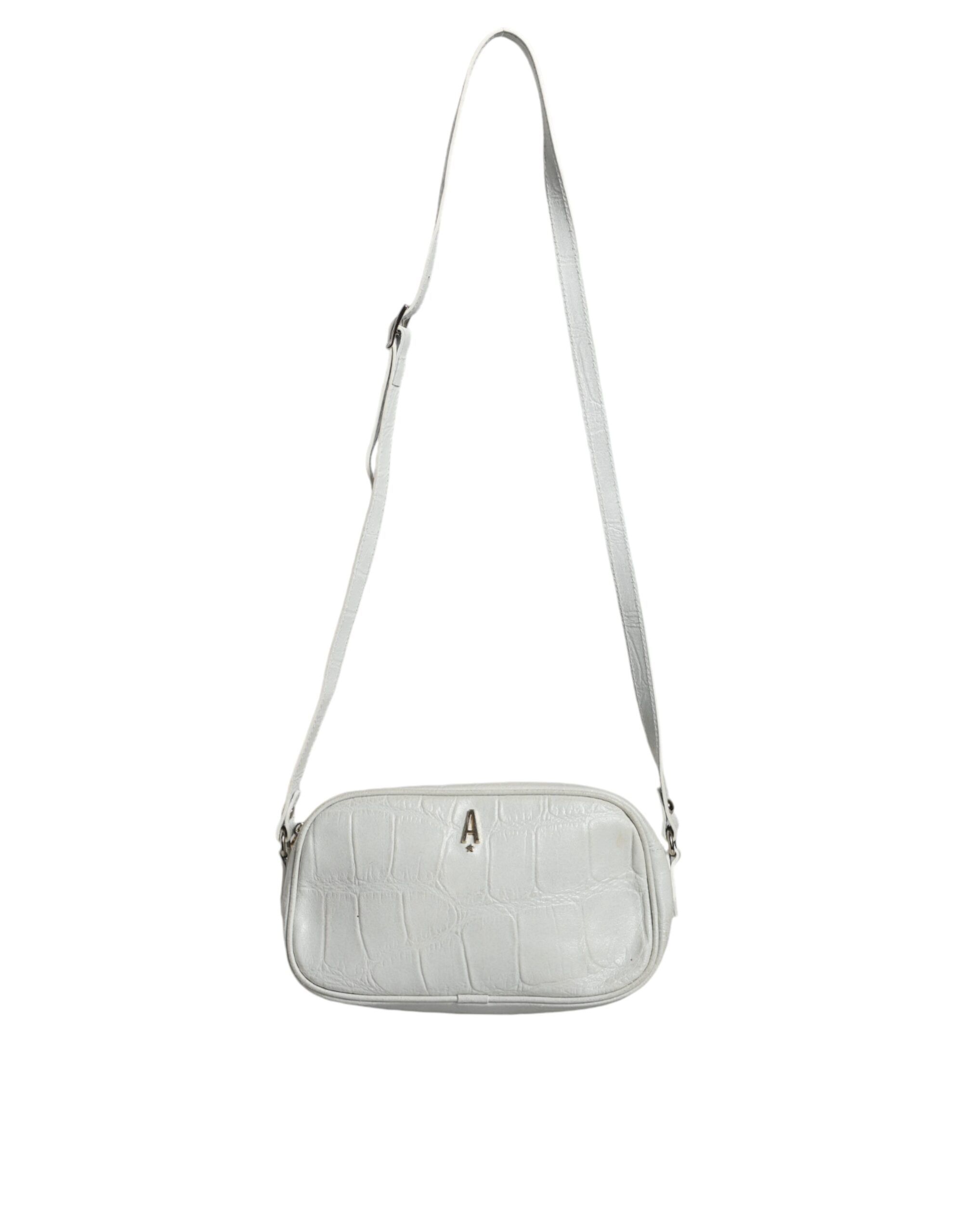 Croc Print Leather Crossbody Sling Women's Bag (Pre-Owned) - Aniye By - Modalova