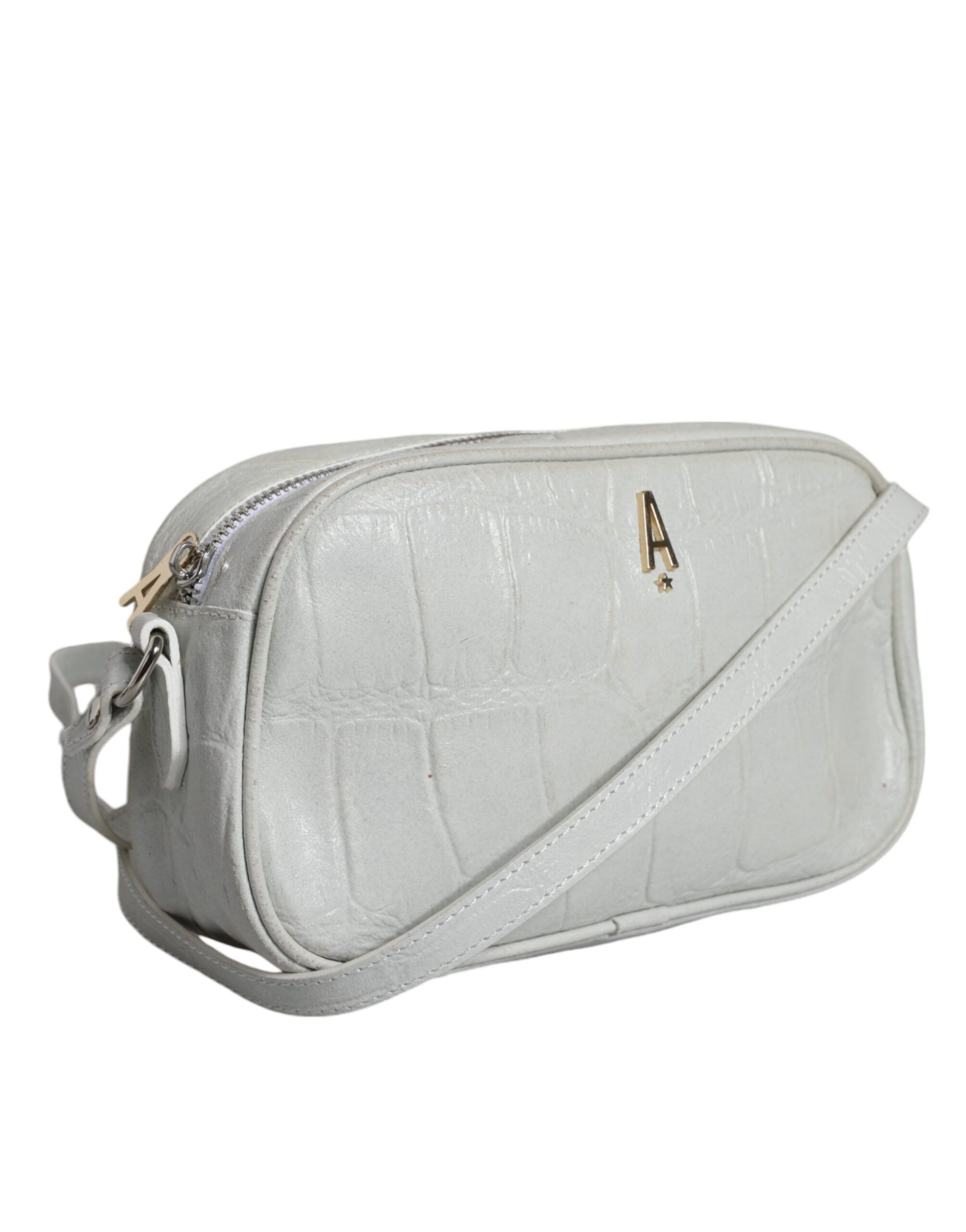 Croc Print Leather Crossbody Sling Women's Bag (Pre-Owned) - Aniye By - Modalova