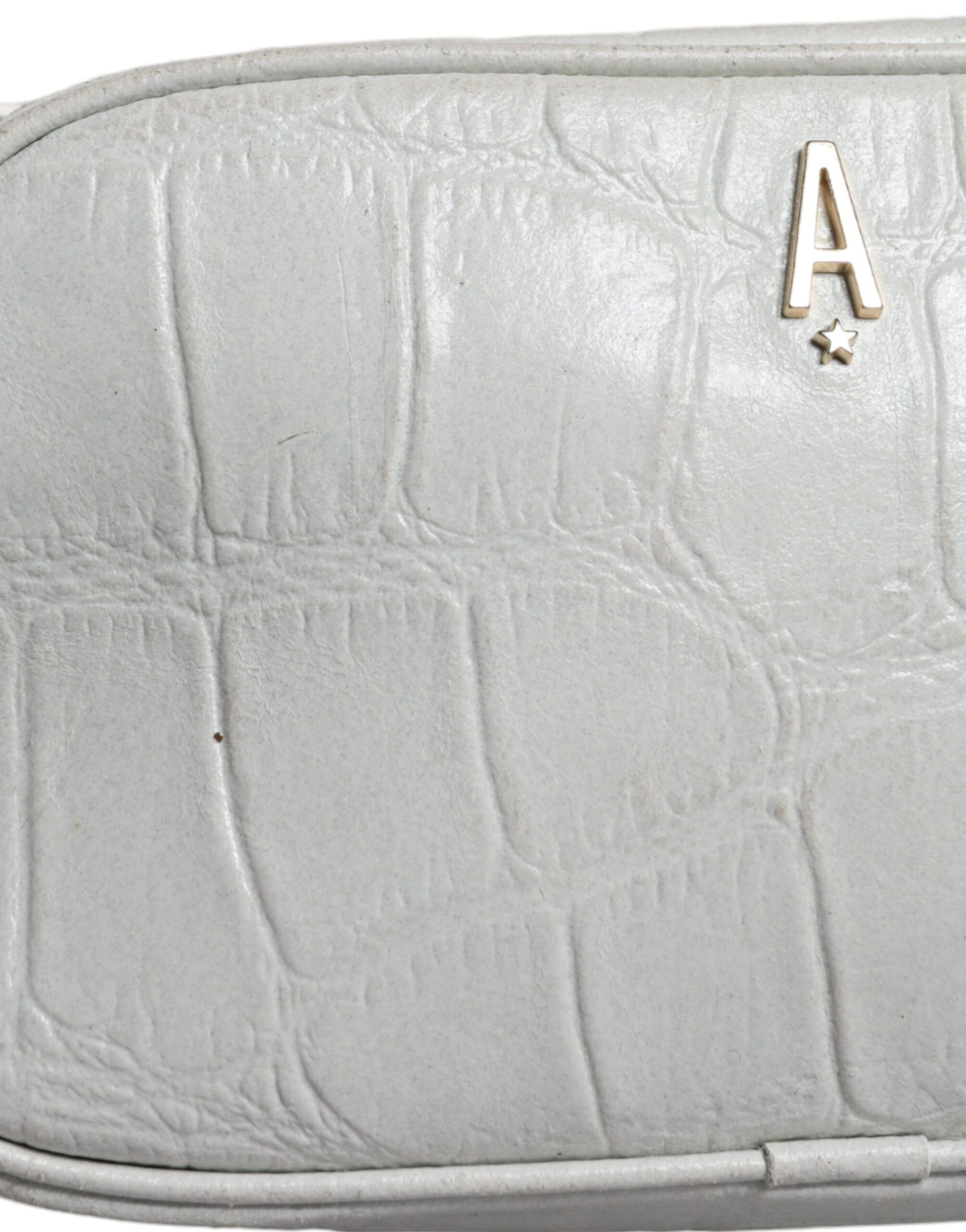 Croc Print Leather Crossbody Sling Women's Bag (Pre-Owned) - Aniye By - Modalova
