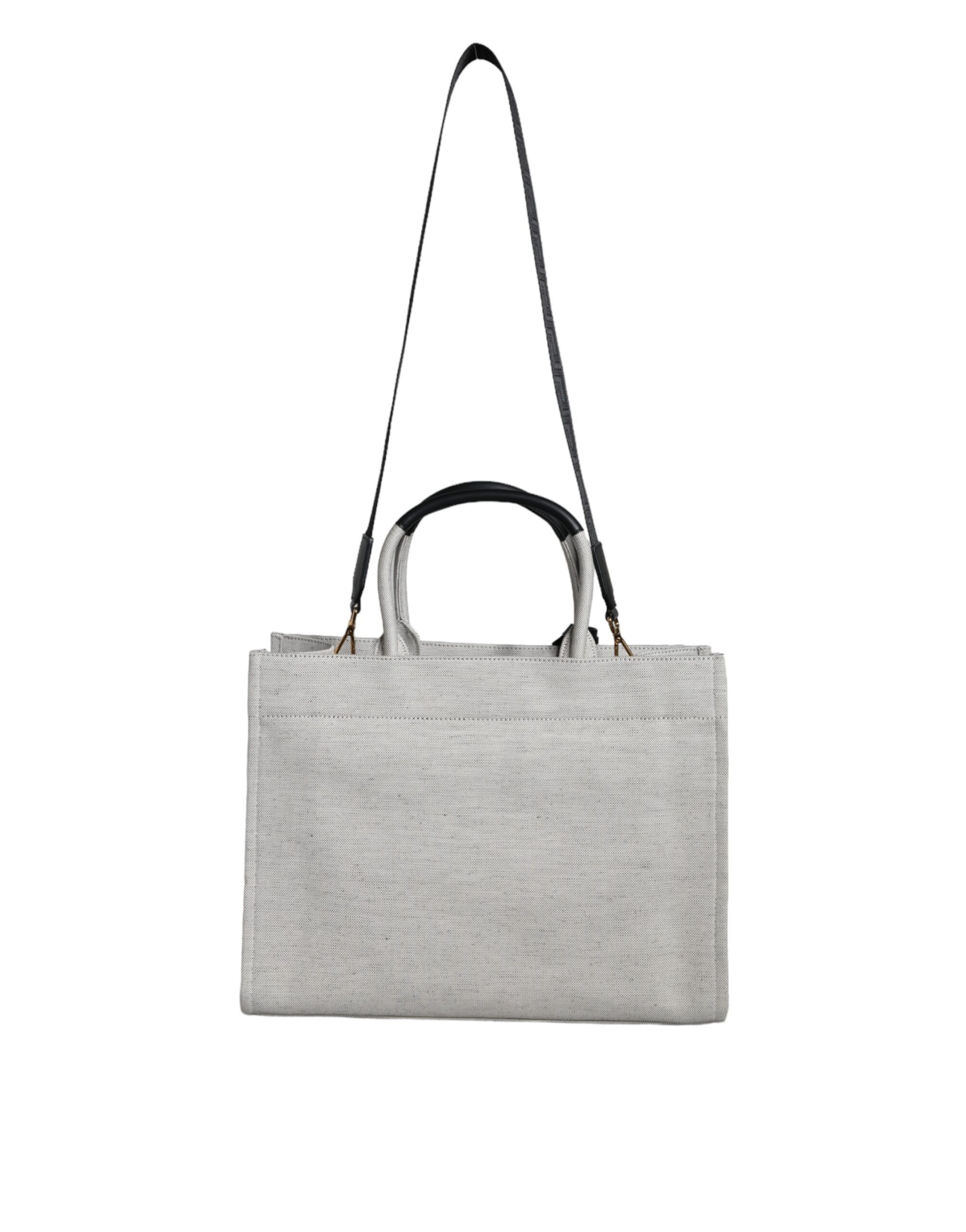 Top Handle Canvas Leather Logo Crossbody Tote Women's Bag - Versace - Modalova