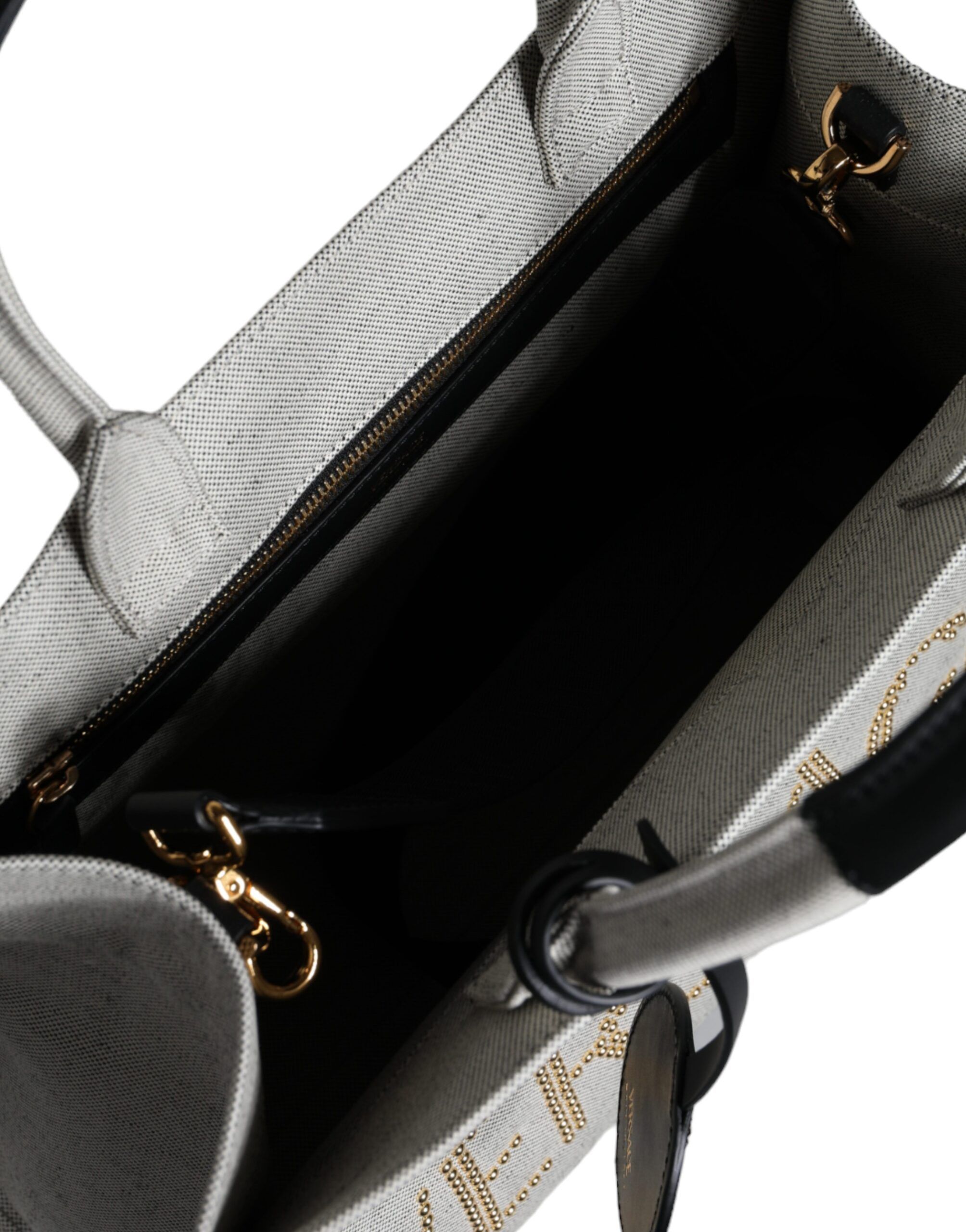 Top Handle Canvas Leather Logo Crossbody Tote Women's Bag - Versace - Modalova