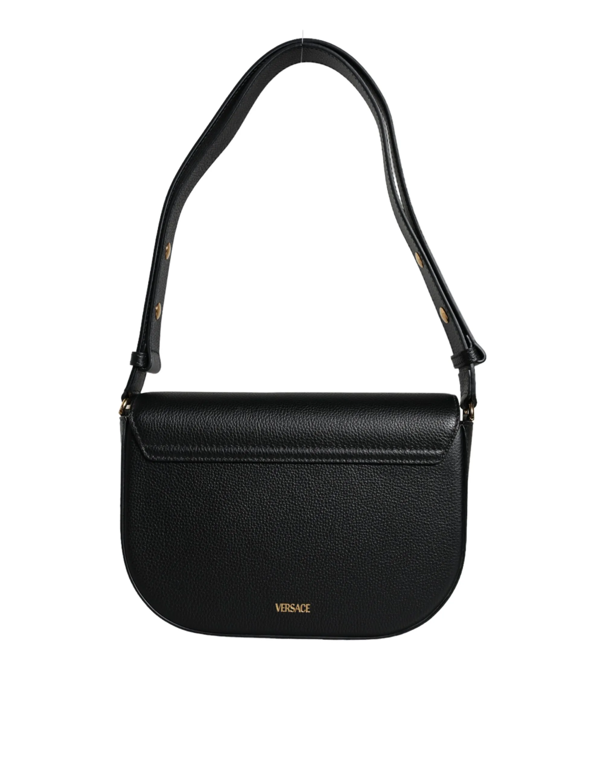 Grainy Calf Leather Logo Crossbody Shoulder Women's Bag - Versace - Modalova