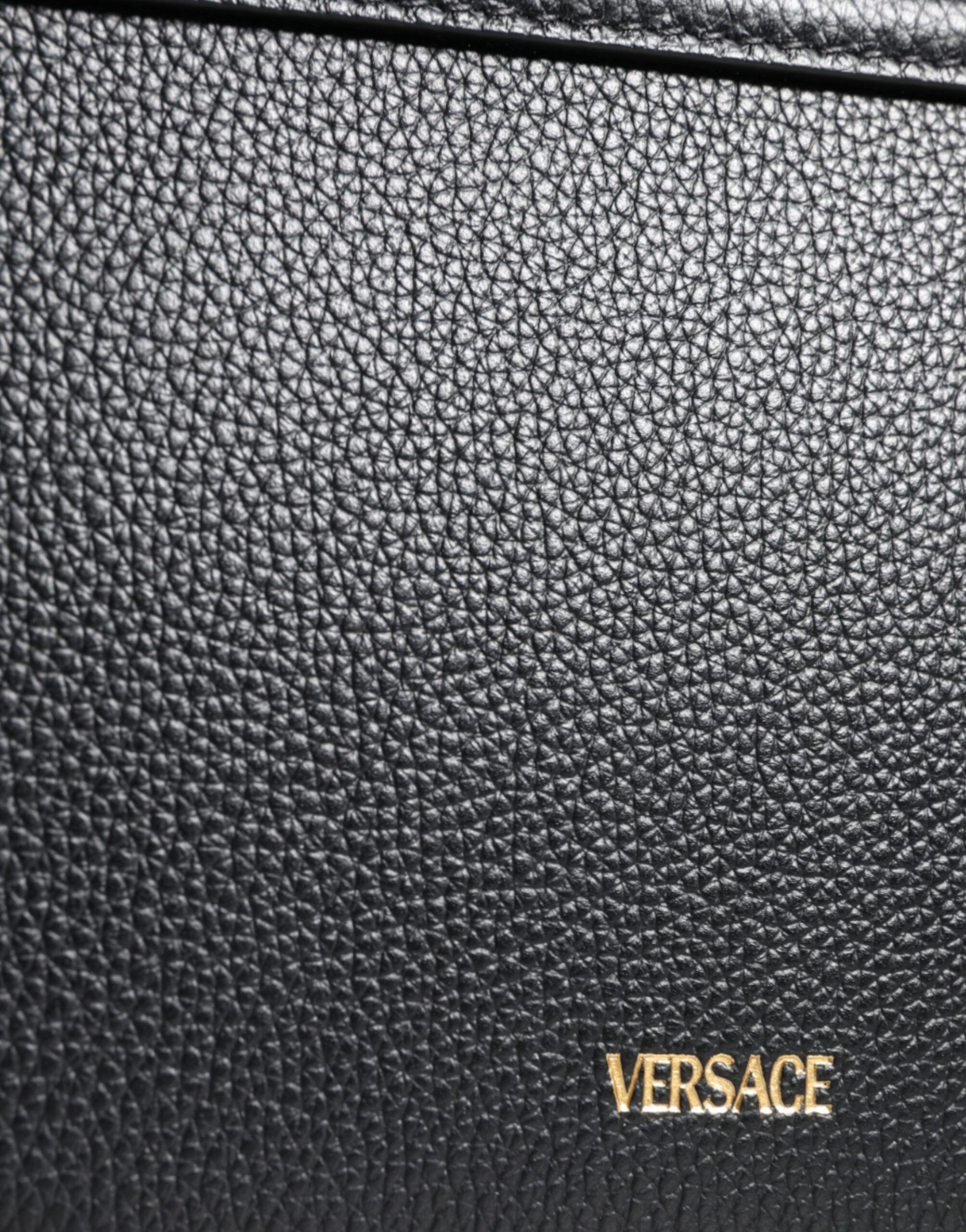 Grainy Calf Leather Logo Crossbody Shoulder Women's Bag - Versace - Modalova