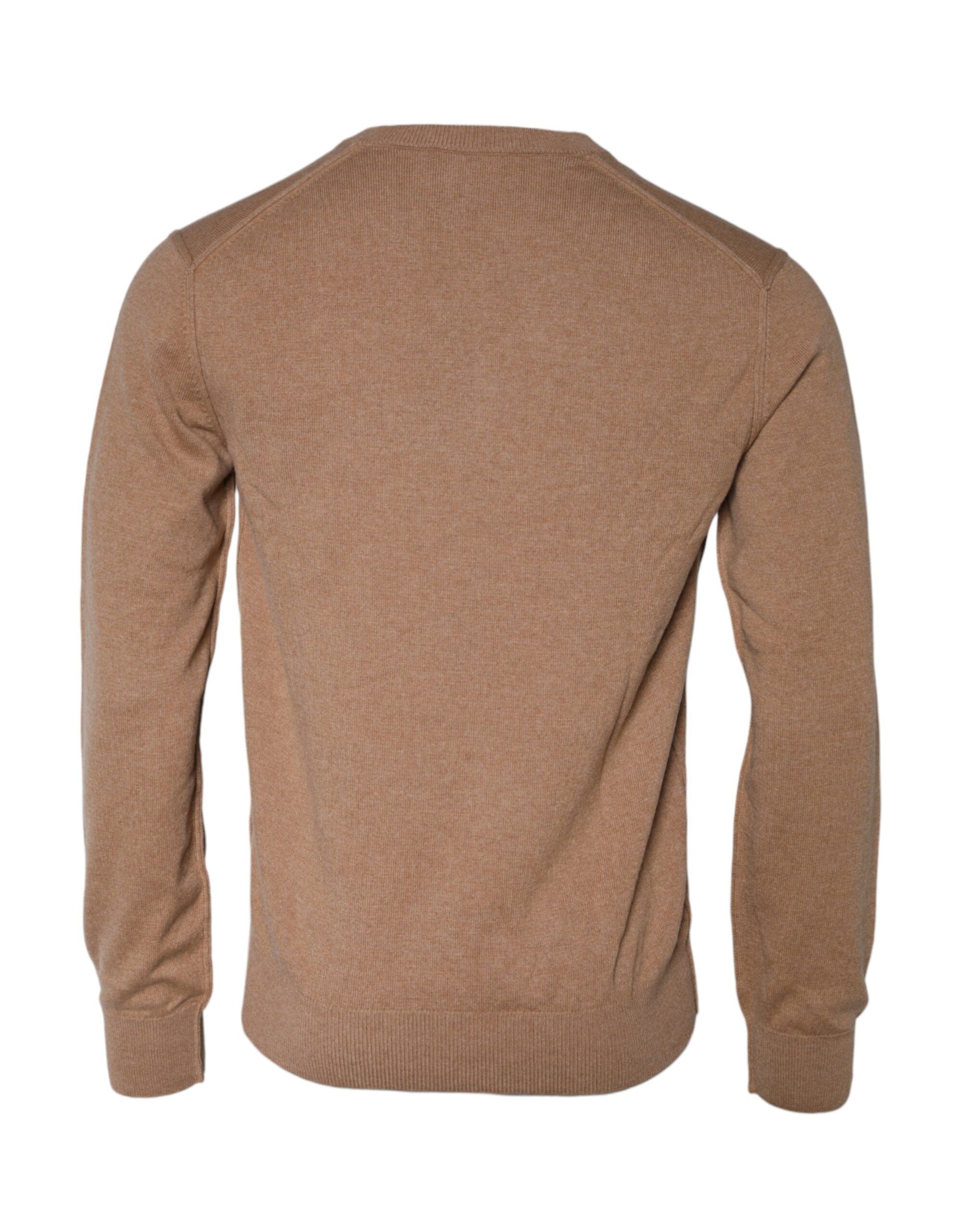 Cashmere Knit V-neck Pullover Men's Sweater - Dolce & Gabbana - Modalova