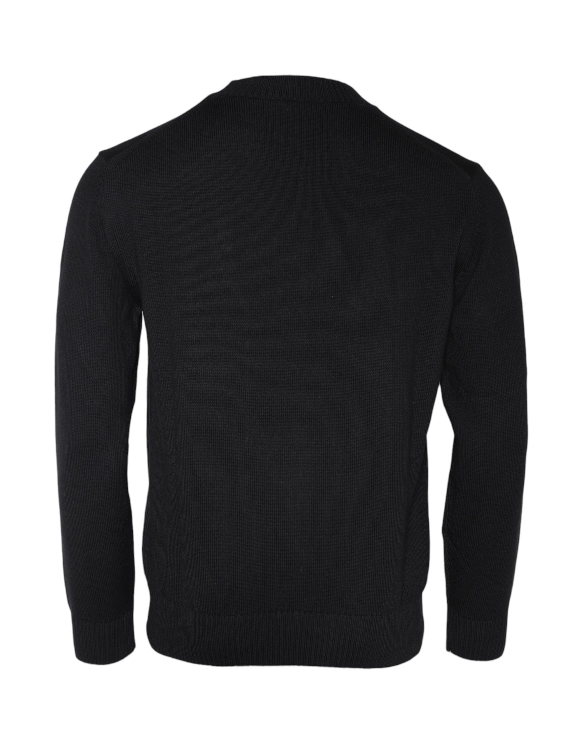 Medusa Embroidery Crew Neck Pullover Men's Sweater - Versace - Modalova