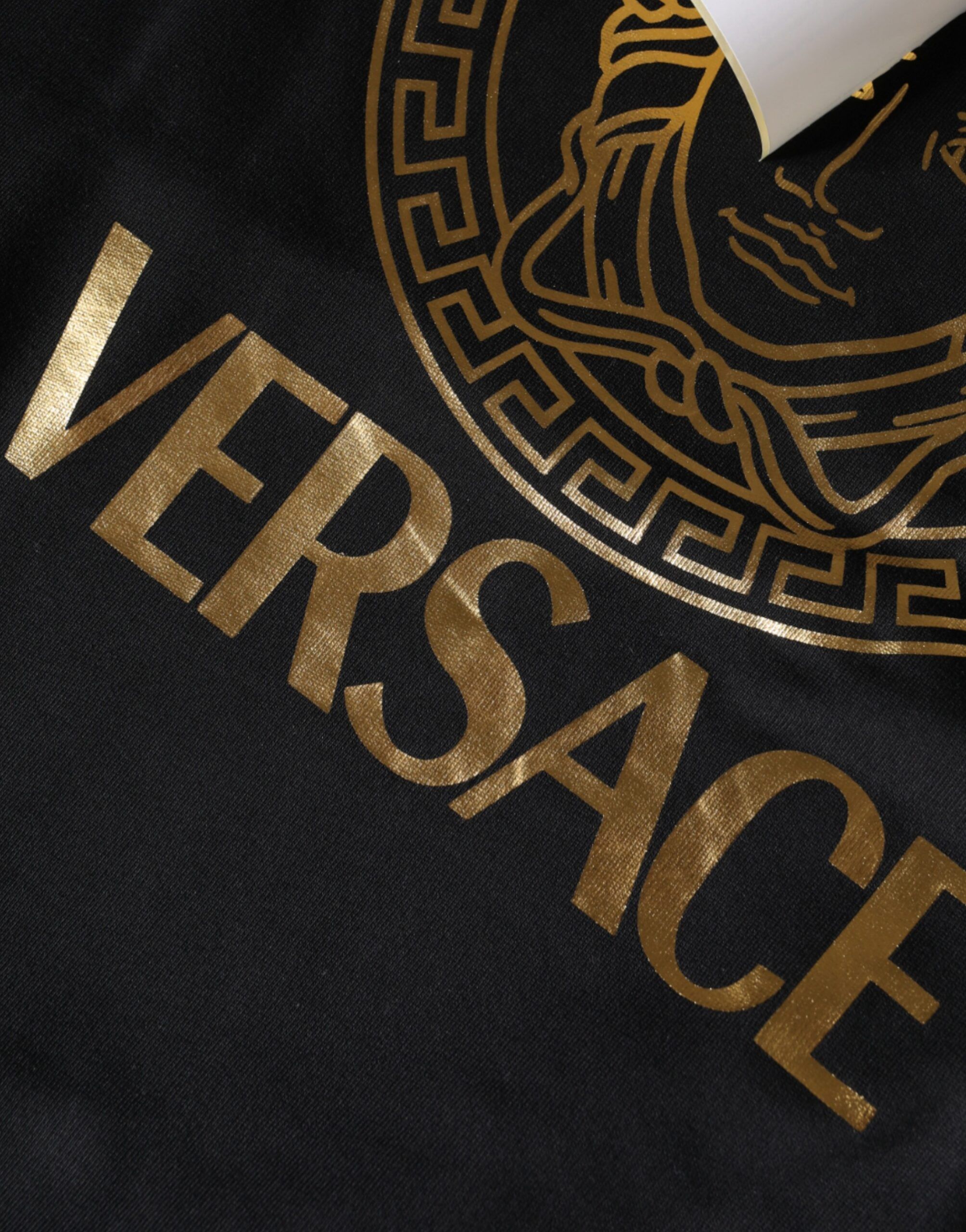 Medusa Print Cotton HoodiePullover Sweatshirt Men's Sweater - Versace - Modalova