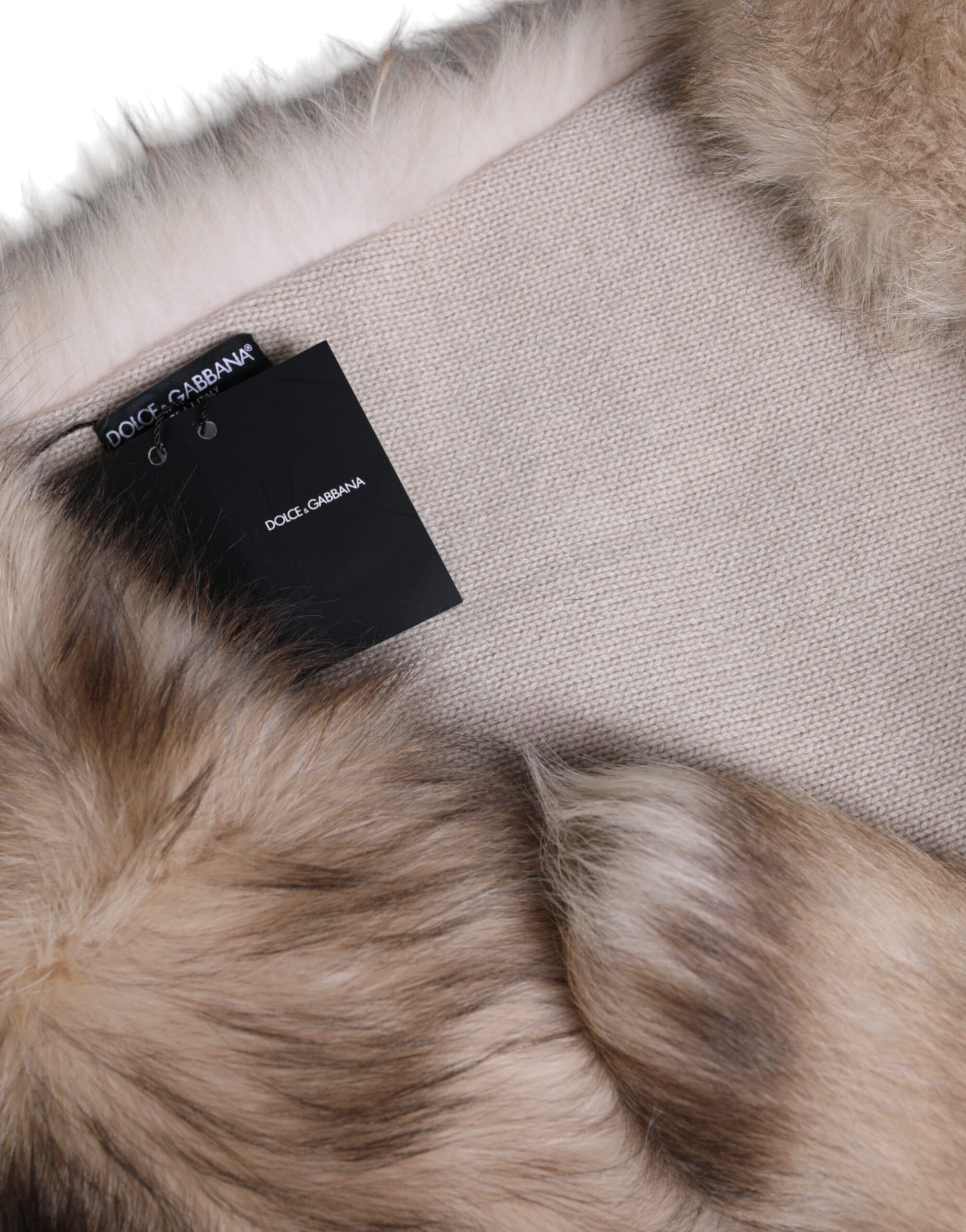 Frost Fox Fur Neck Warmer Winter Women's Scarf - Dolce & Gabbana - Modalova