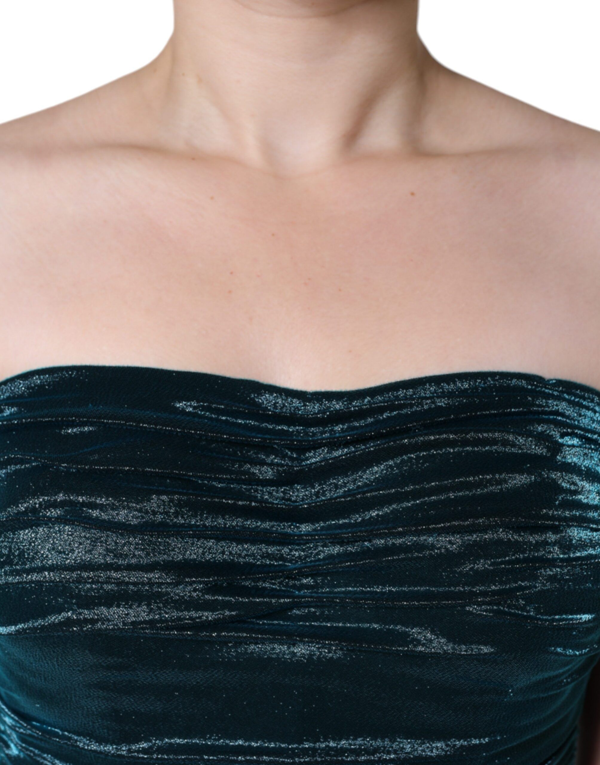 Silk Blend Satin Fitted Strapless Women's Dress (Pre-Owned) - Dolce & Gabbana - Modalova