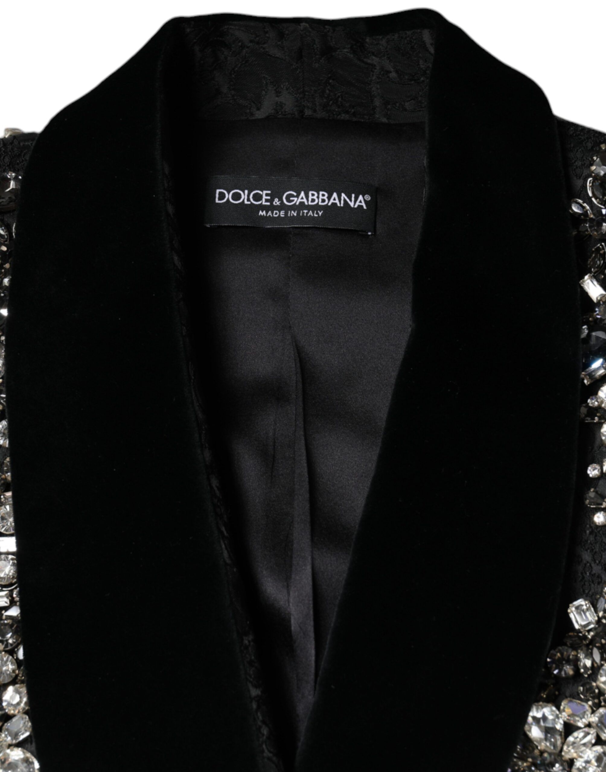Jacquard Crystal Floral Jacket Women's Blazer - Dolce & Gabbana - Modalova