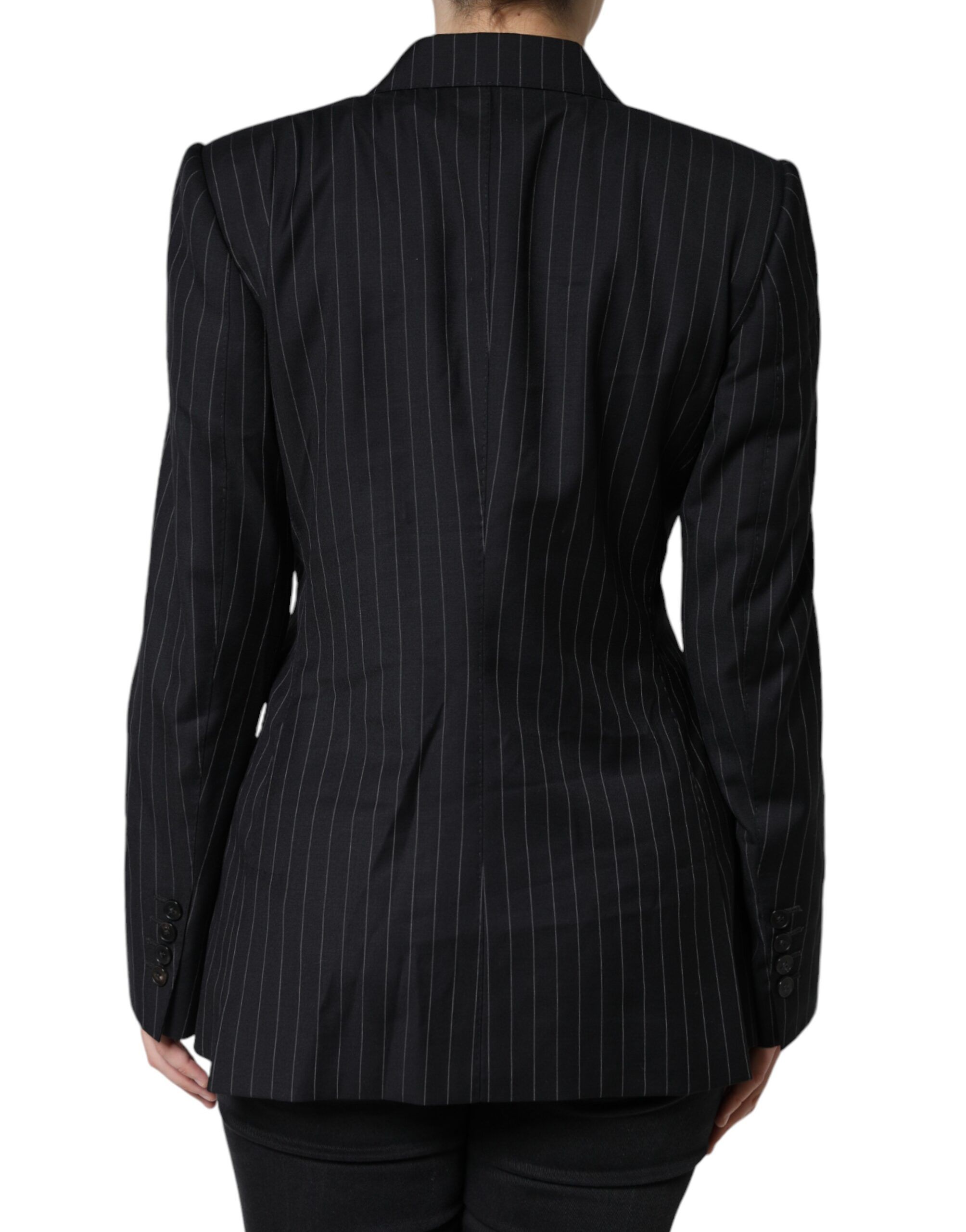 Striped Double Breasted Coat Women's Jacket - Dolce & Gabbana - Modalova