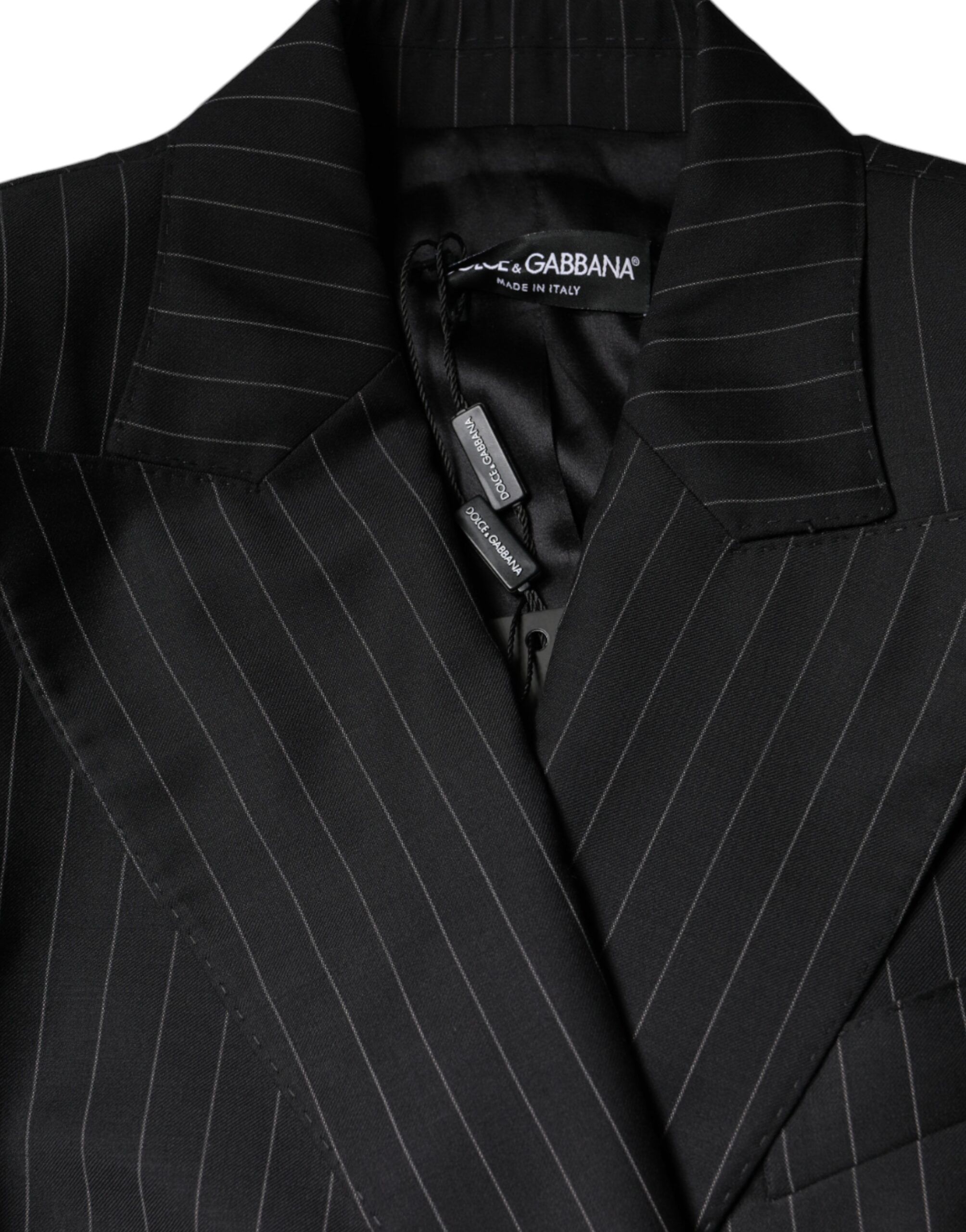 Striped Double Breasted Coat Women's Jacket - Dolce & Gabbana - Modalova