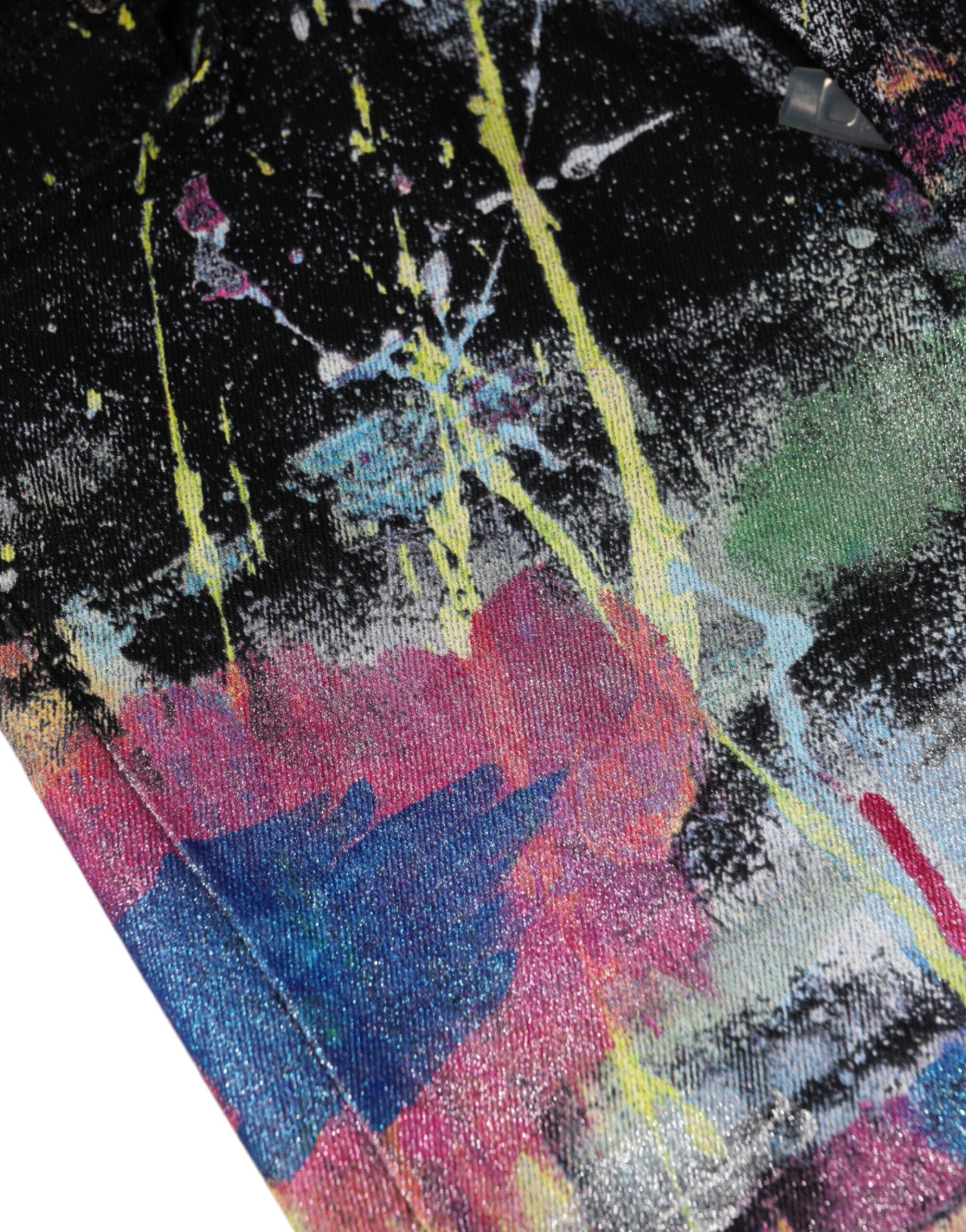 Splatter Paint Cotton Skinny Denim Women's Jeans - Dolce & Gabbana - Modalova