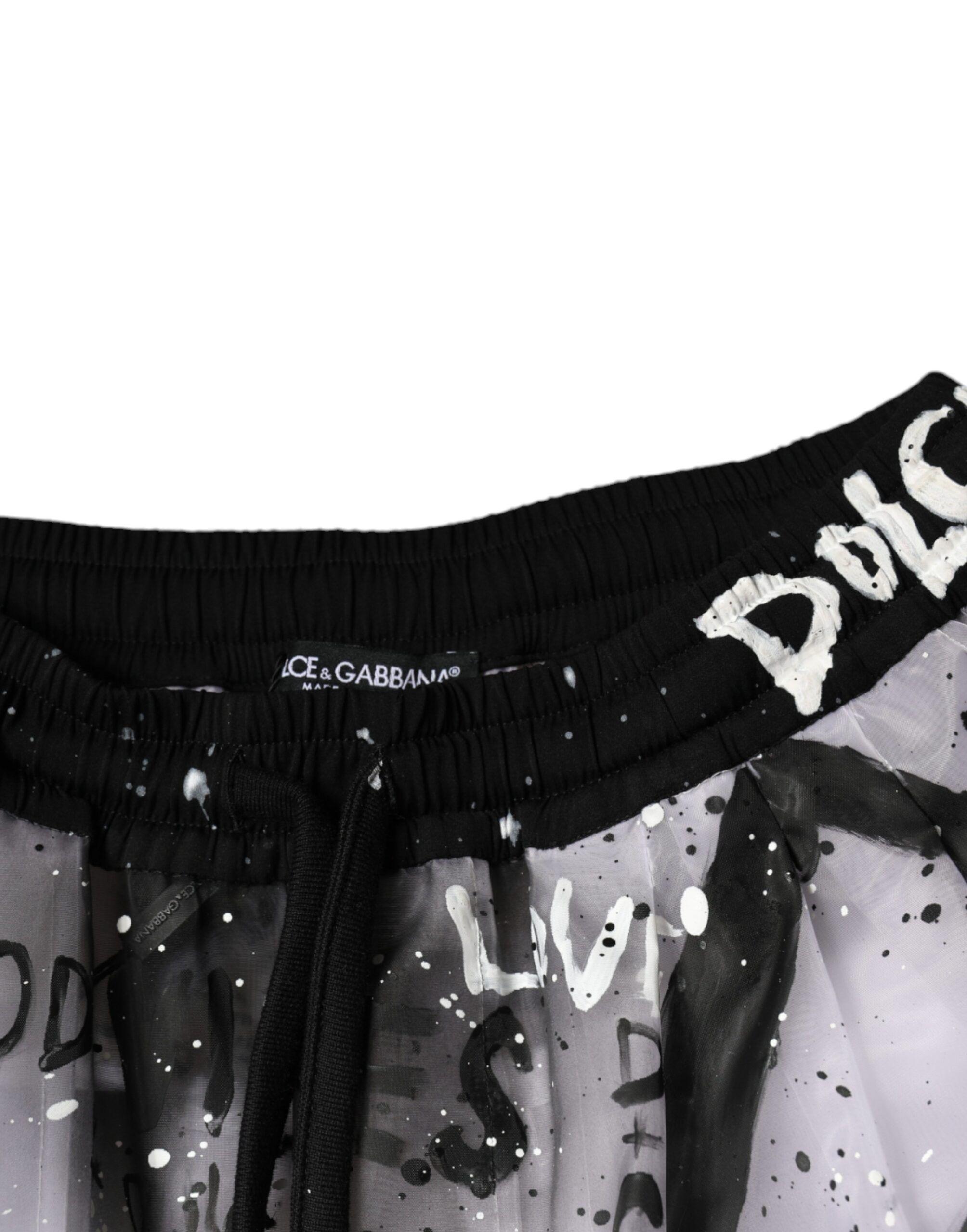 See Through Logo Cropped Cargo Women's Pants - Dolce & Gabbana - Modalova
