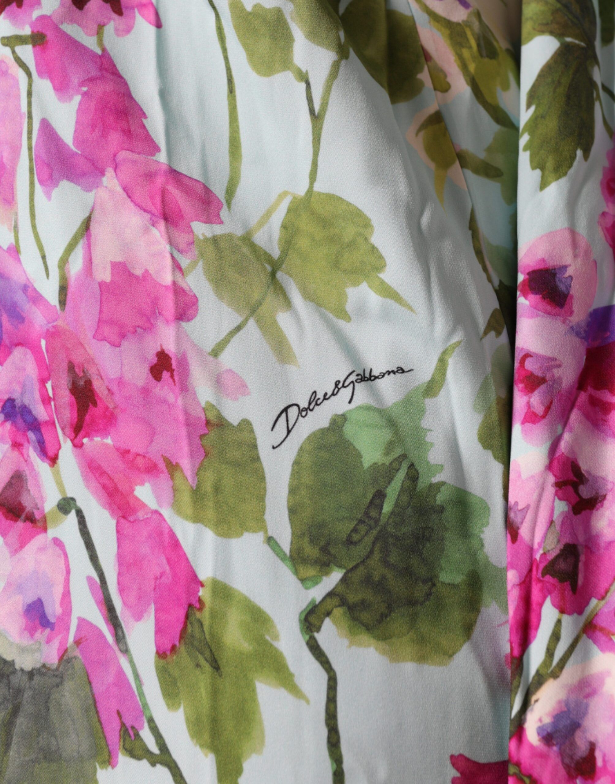 Floral Silk Stretch Wrap Women's Dress - Dolce & Gabbana - Modalova