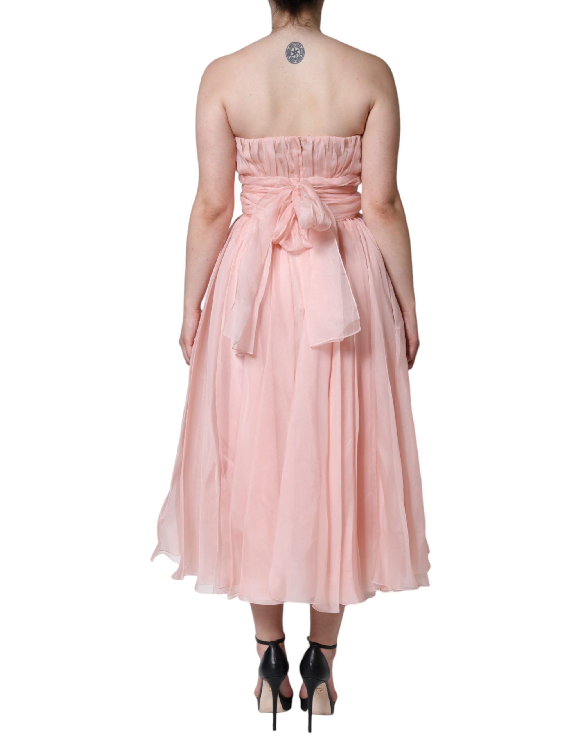 Silk Strapless Maxi A-line Gown Women's Dress (Pre-Owned) - Dolce & Gabbana - Modalova