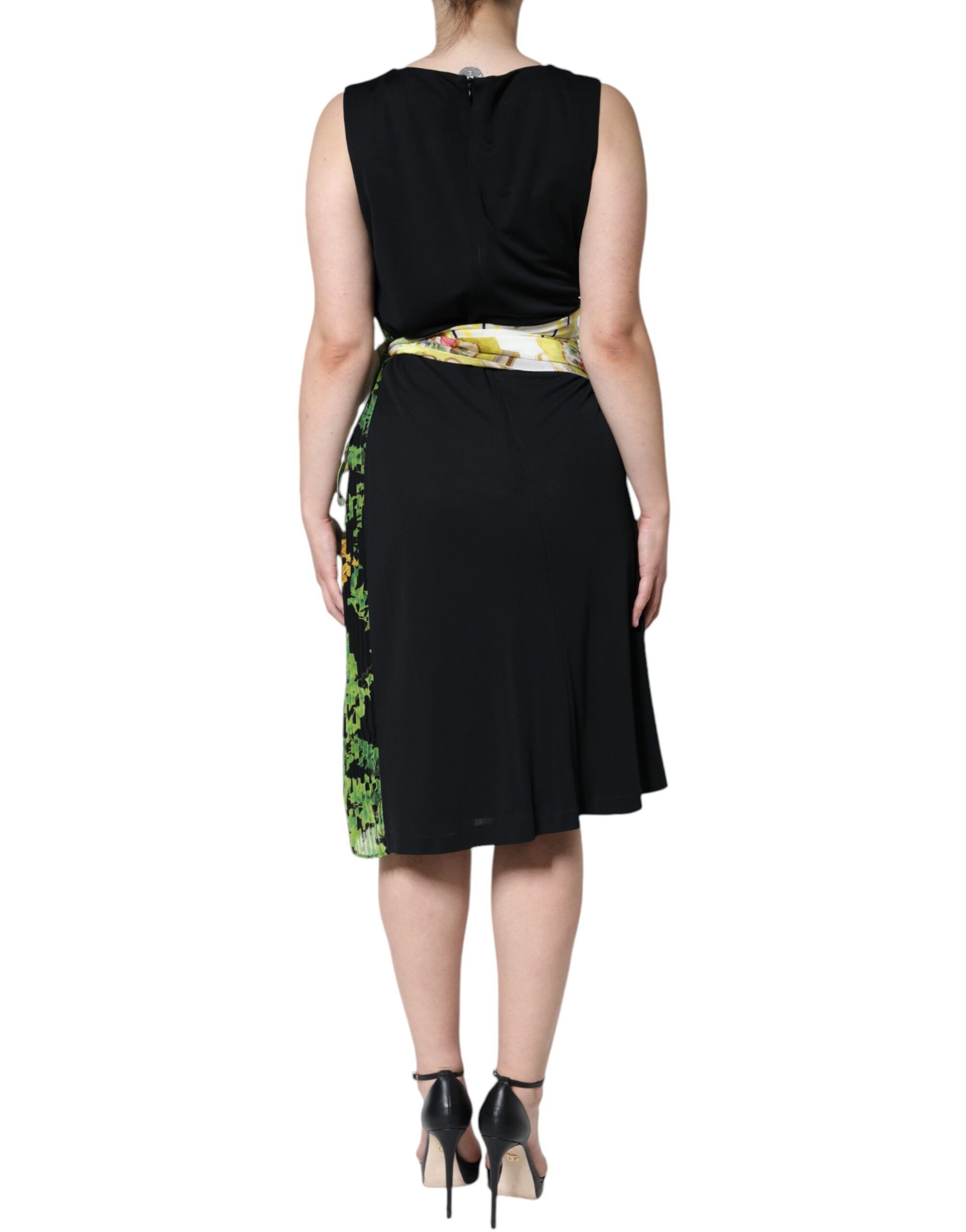 Floral Sheath Knee Length Women's Dress (Pre-Owned) - Roberto Cavalli - Modalova