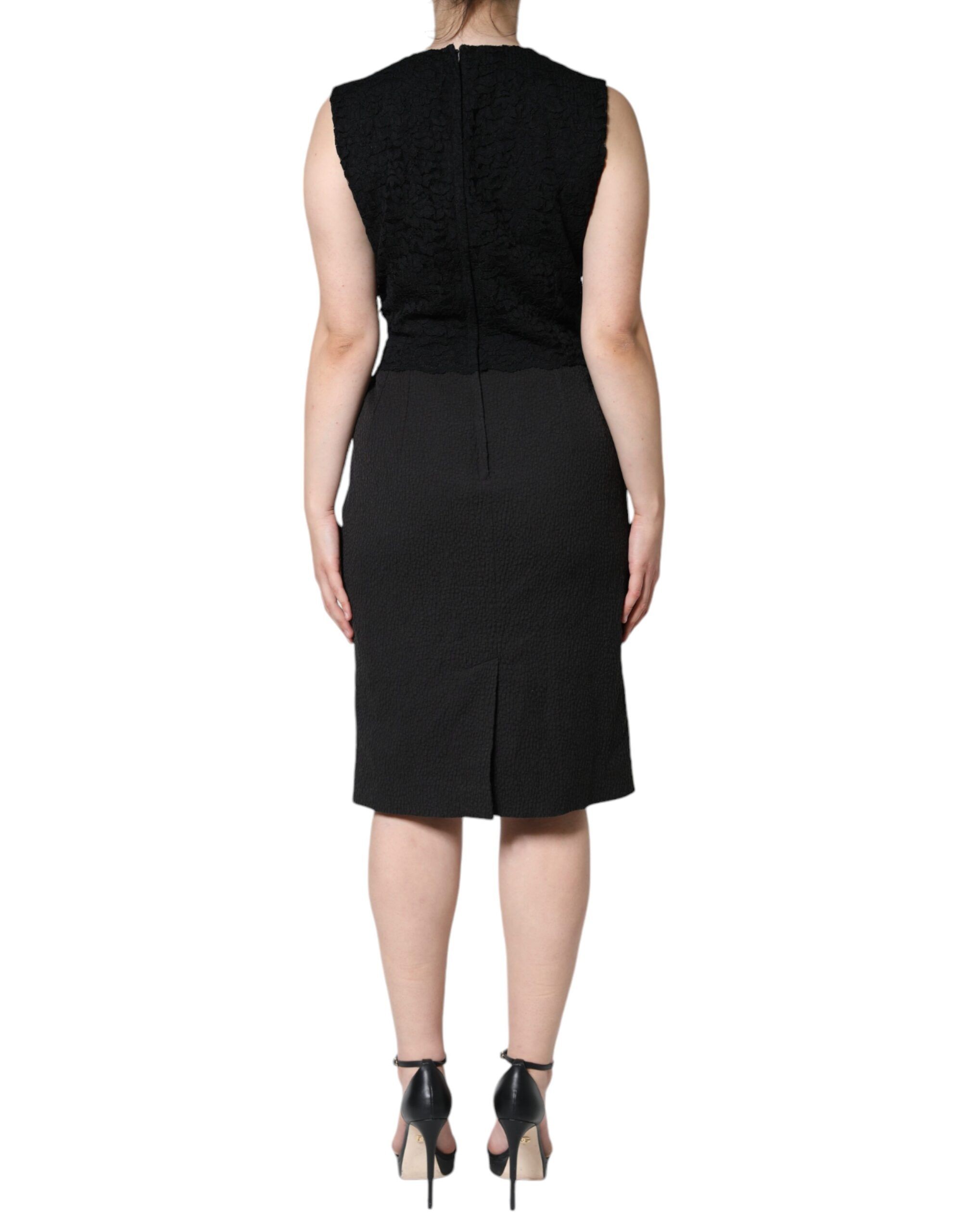 Cotton Sheath Knee Length Women's Dress - Dolce & Gabbana - Modalova