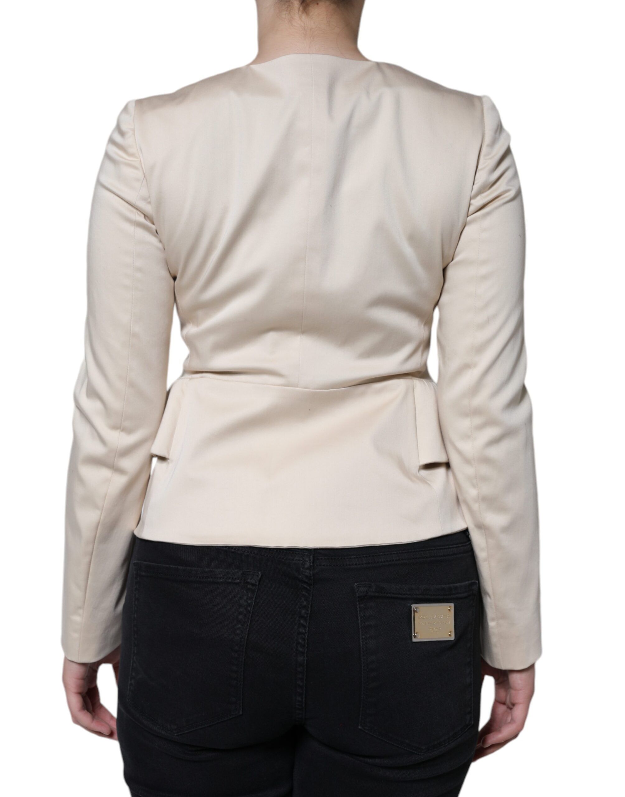 Cotton Long Sleeves Round Neck Blazer Women's Jacket (Pre-Owned) - Red Valentino - Modalova