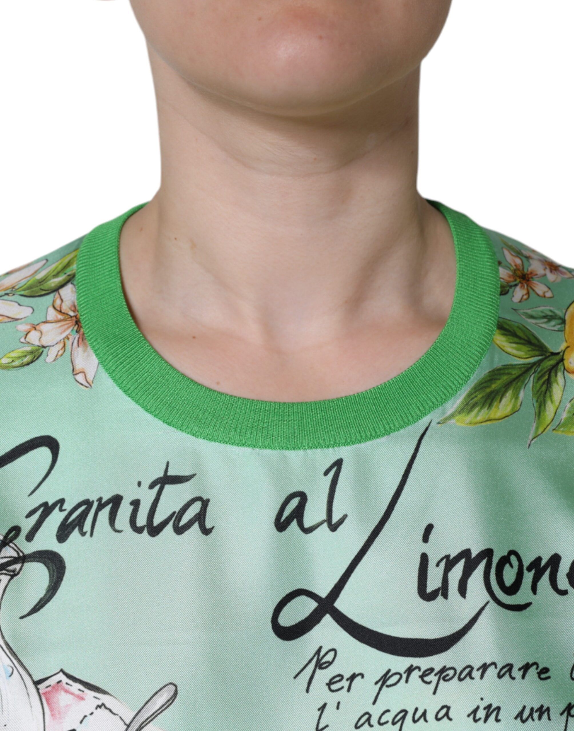 Silk Granita Al Limone Long Sleeves Women's Sweater (Pre-Owned) - Dolce & Gabbana - Modalova