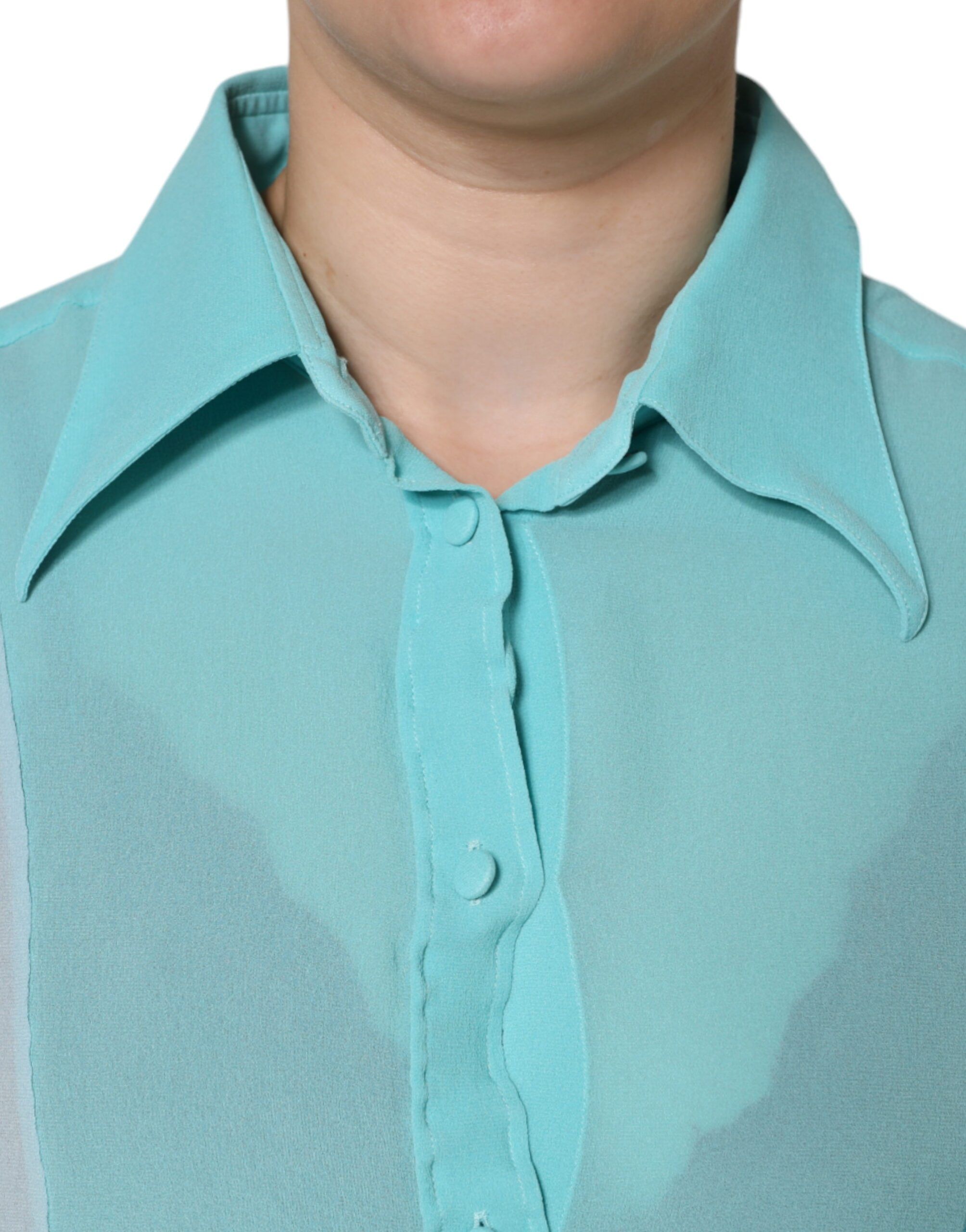 Long Sleeve Button Blouse Women's Top - Dolce & Gabbana - Modalova
