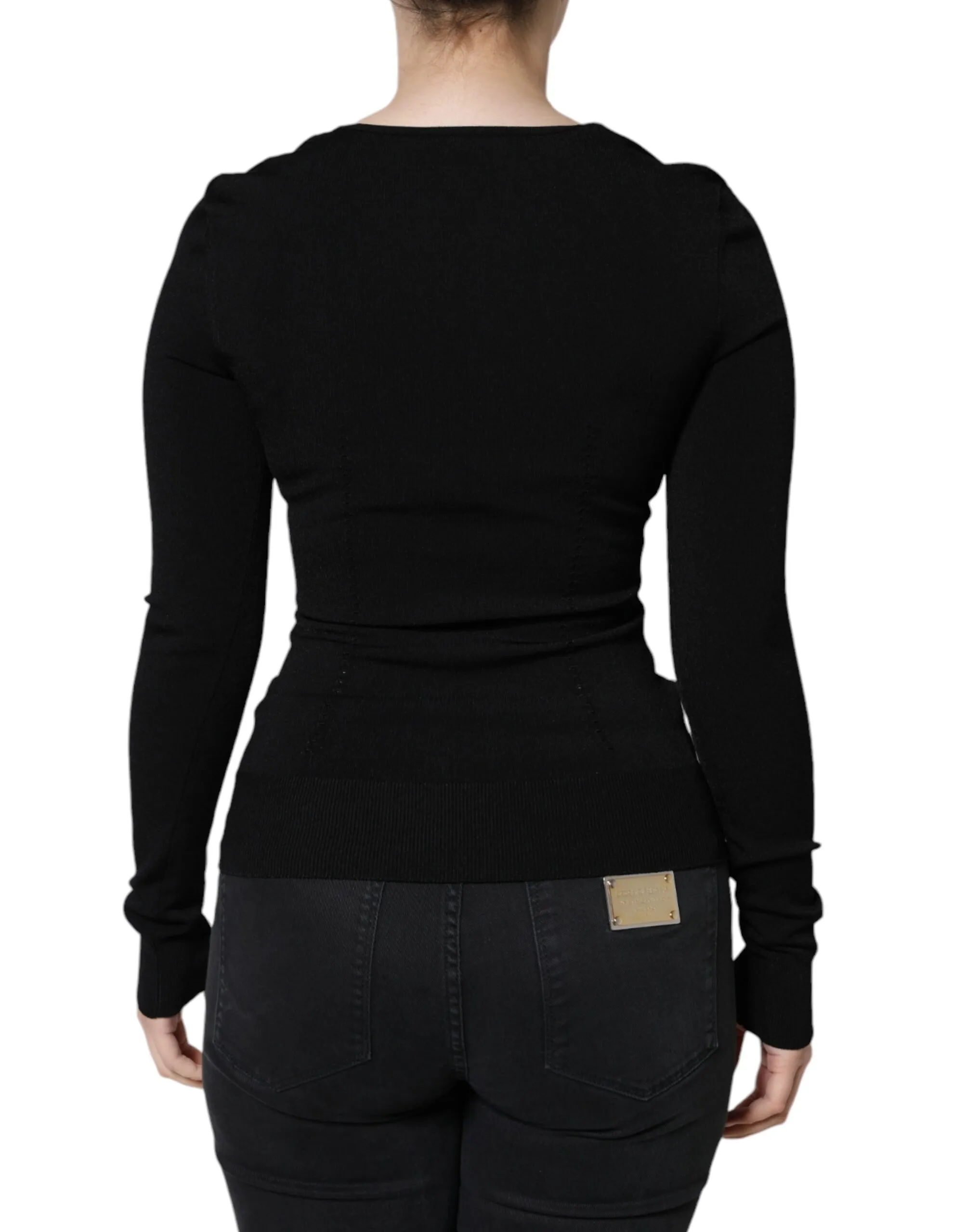 Long Sleeves Blouse Square Neck Women's Top - Dolce & Gabbana - Modalova